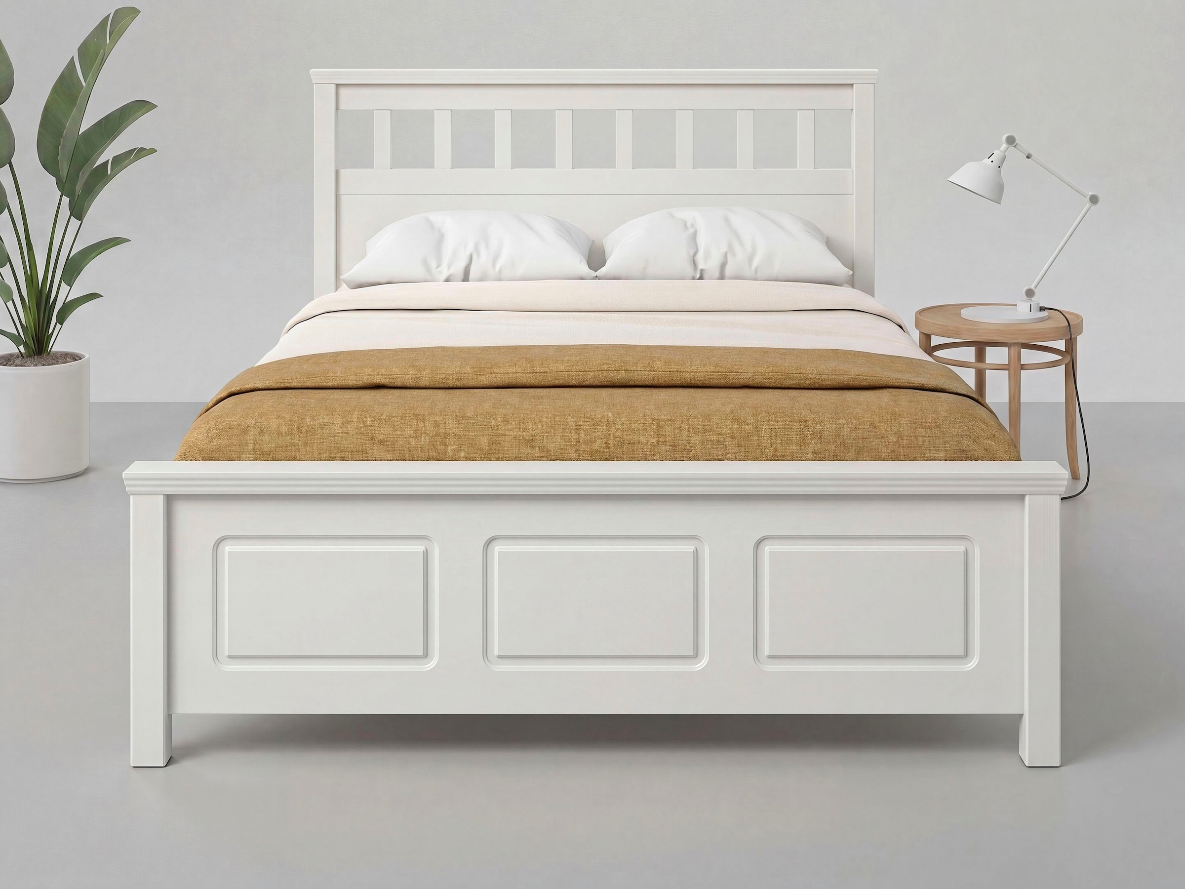 GOODproduct Lit »Tillian, Bettgestell, Doppelbett, Bettkasten optional, Made in EU« ,  aus massiver Kiefer in Kombination mit MDF, FSC®, inklusive Lattnerost