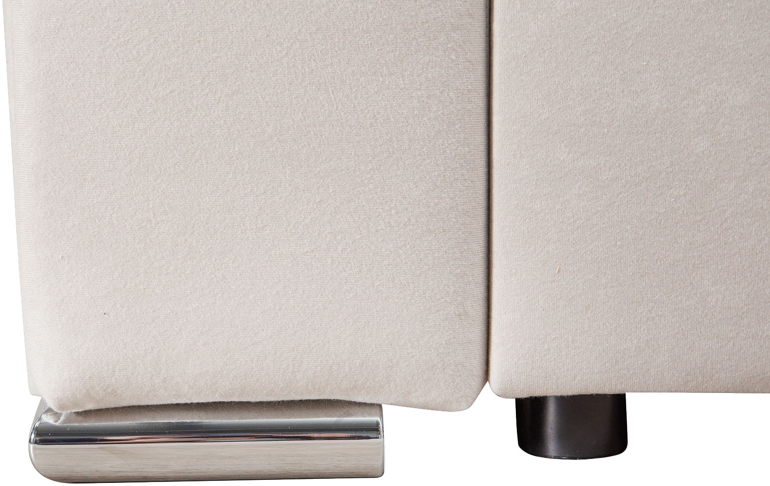 COLLECTION AB Ecksofa »L-Form« Regalarmlehne mit LED RGB Beleuchtung,Bettfunktion und Bettkasten