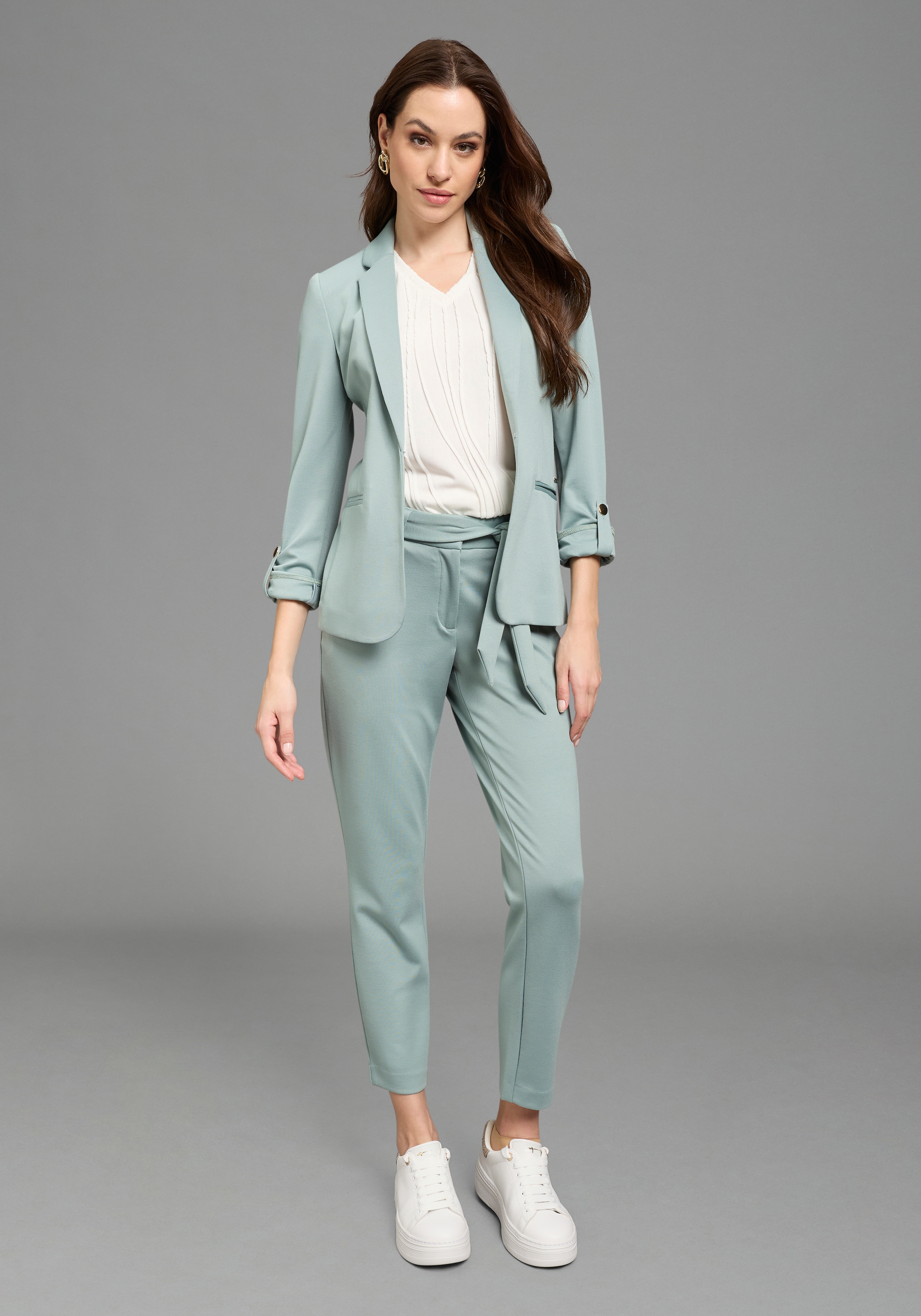 Bruno Banani Pantalon paperbag  aus elastischem Milano Rib Material, bequeme Passform