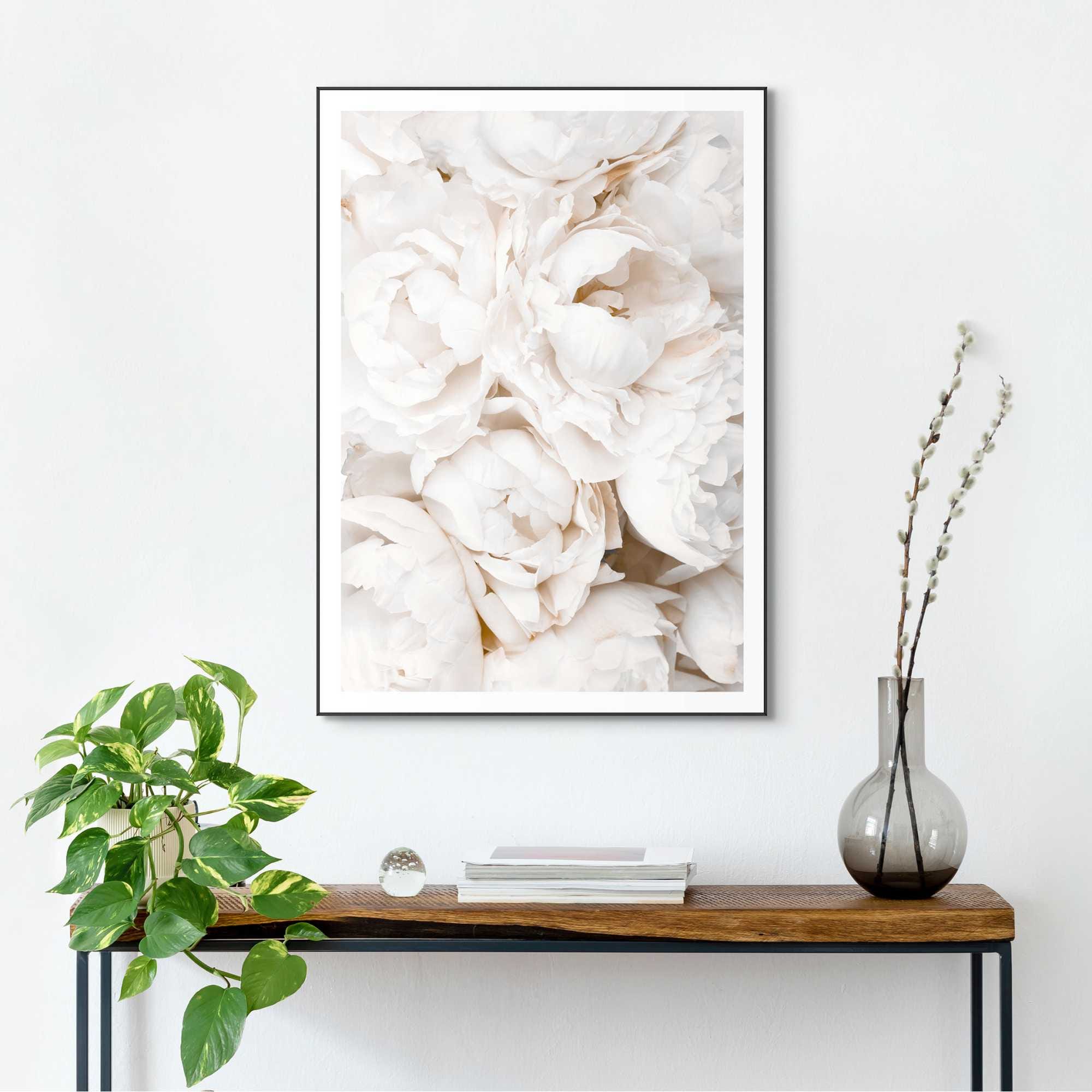 Image of Reinders Bild mit Rahmen "White Roses"