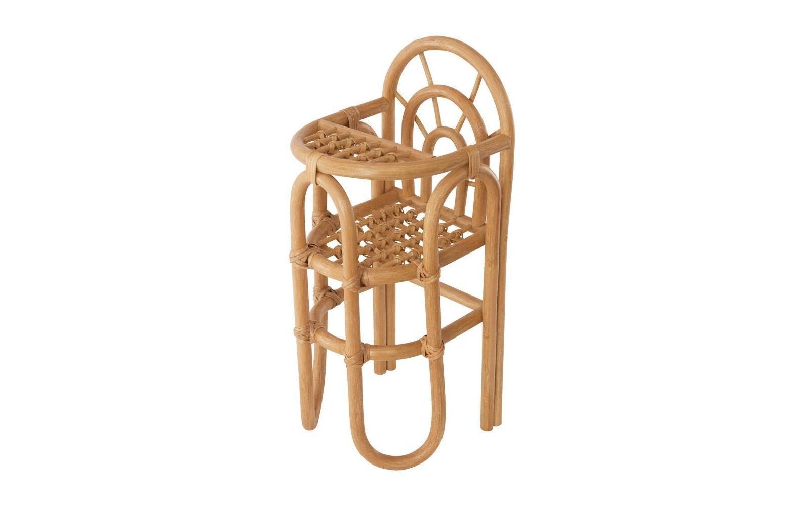 OYOY Puppenhochstuhl »Regenbogen 52 x 22 cm, Braun«, Holzart: Rattan (Indonesien)