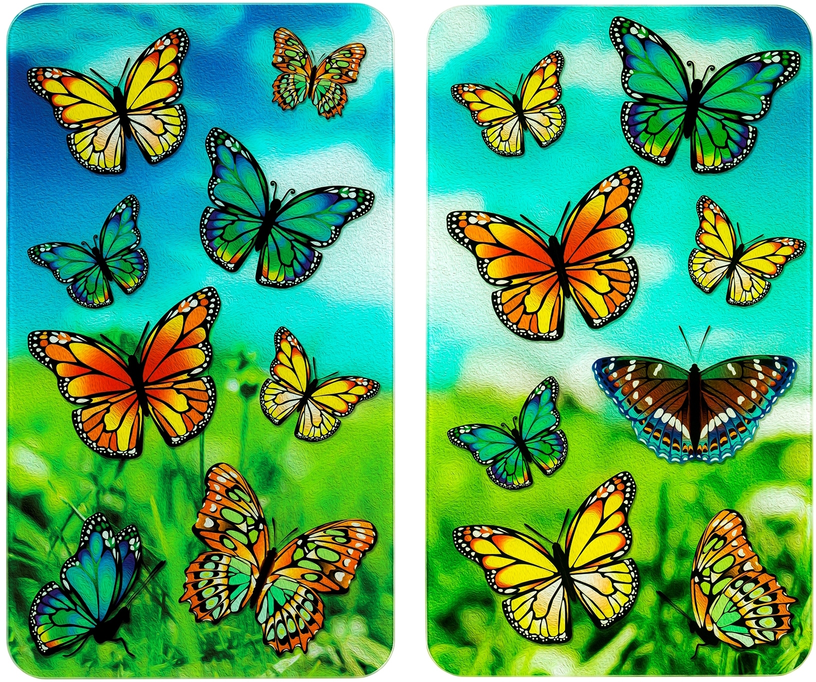 Image of WENKO Herd-Abdeckplatte »Schmetterlinge«, (Set, 2 tlg.), für alle Herdarten bei Ackermann Versand Schweiz