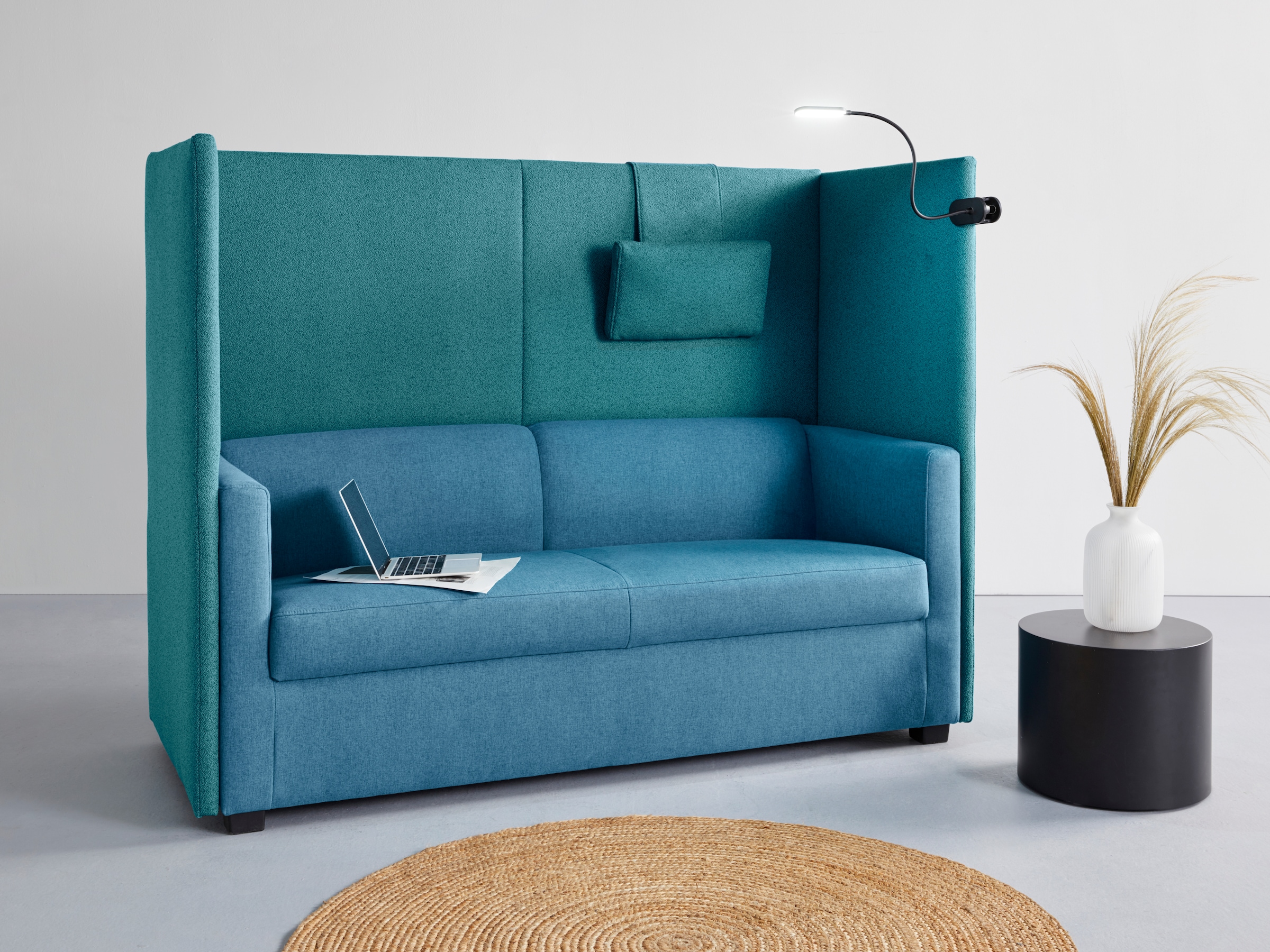 DOMO collection Klemmleuchte LED-Modul Kaltweiss mit USB-Lade- und Touchfunktion, dimmbar und verstellbar