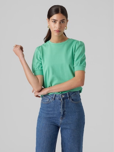 Image of Vero Moda T-Shirt "VMKERRY 2/4 O-NECK TOP VMA JRS NOOS" mit Rundhalsausschnitt