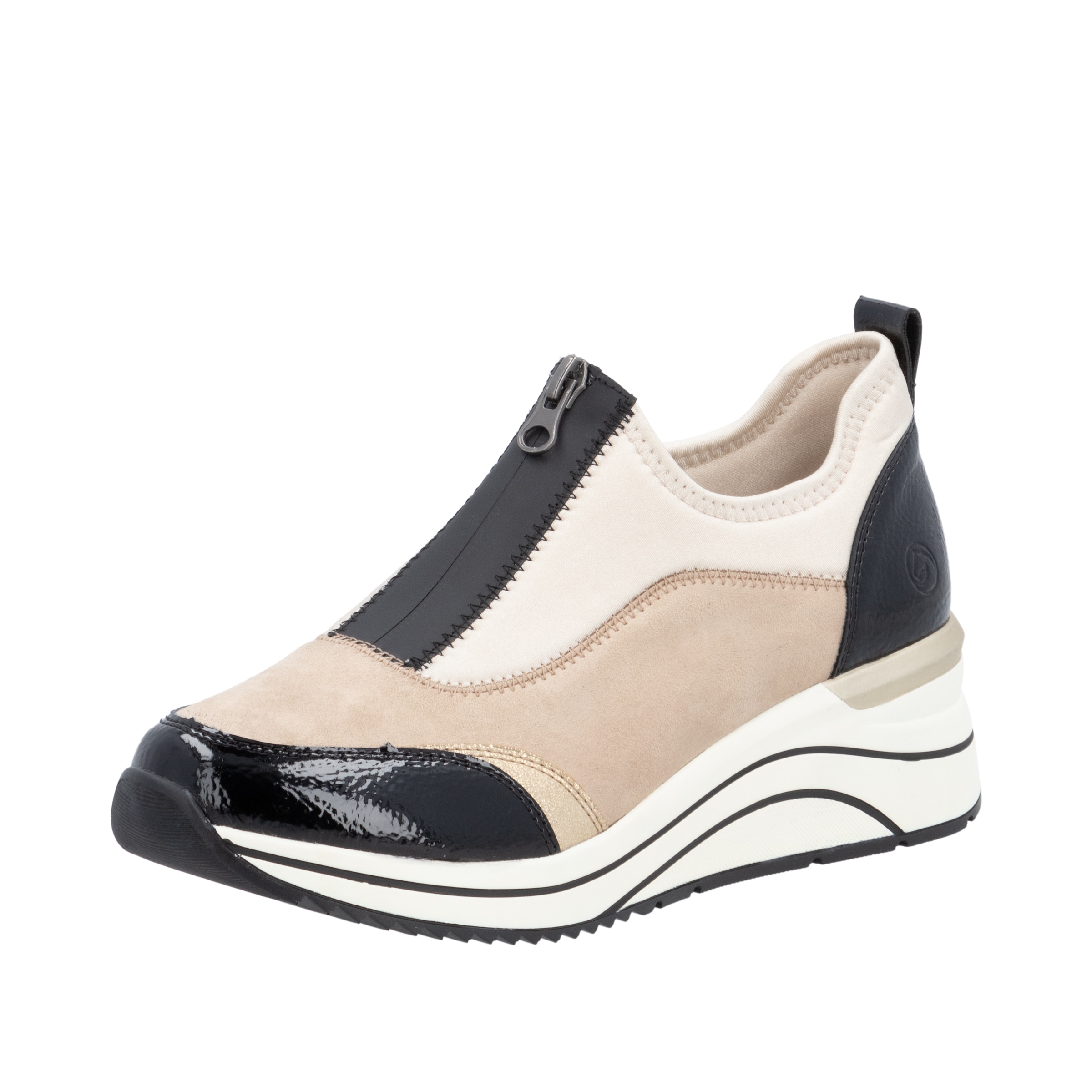 Image of Remonte Slip-On Sneaker "Elisabeth Hurley-Collection", Keilsneaker, Slipper, Schlupfschuh, Freizeitschuh, vegan