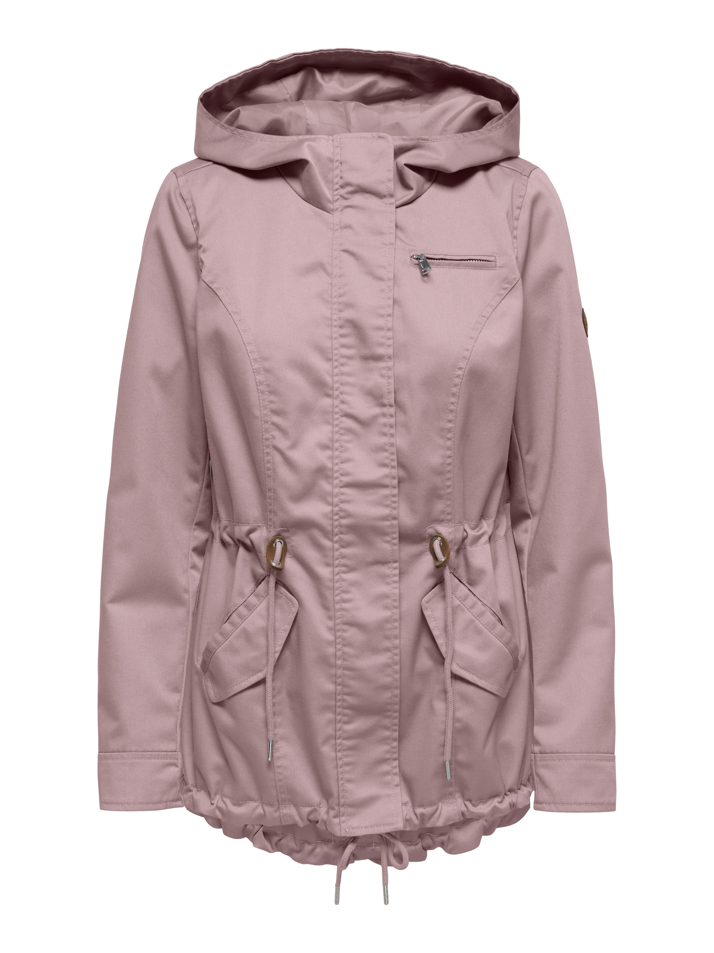 ONLY Parka »ONLLORCA LIFE CANVAS PARKA CC OTW« mit Kapuze mit Kordelzug in der Taille