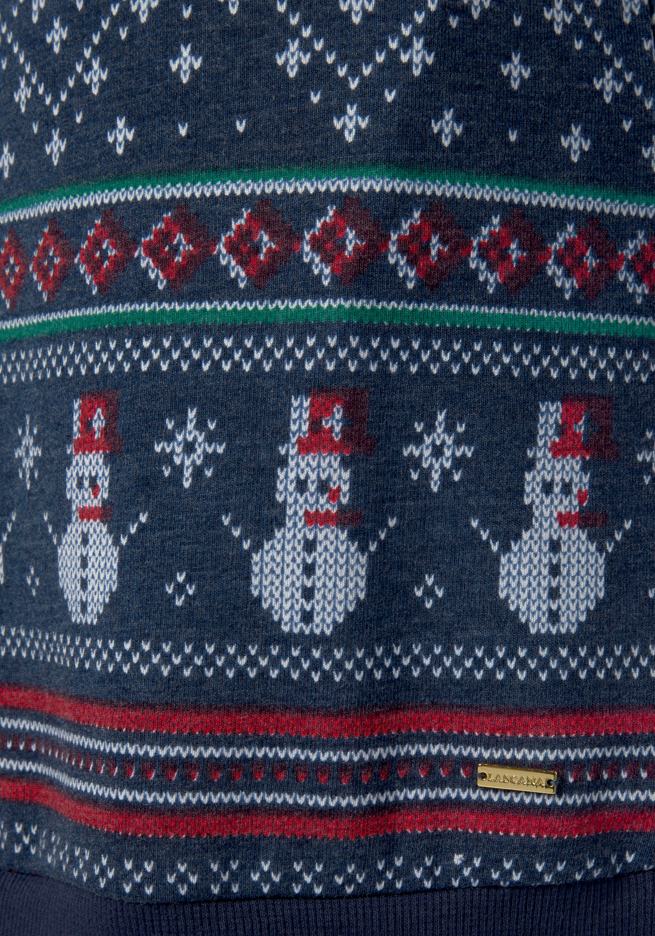LASCANA Nachthemd, mit winterlichem Druck