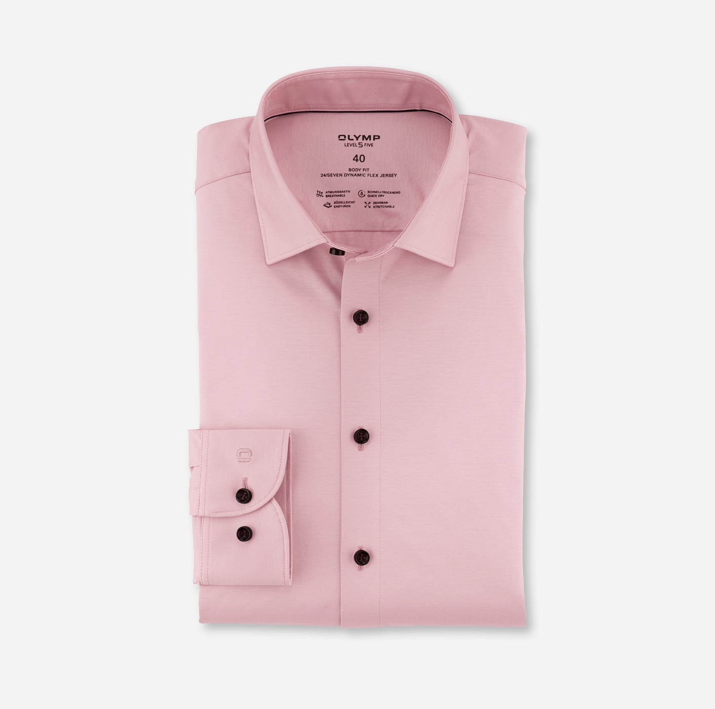 OLYMP Chemise d'affaires »Level Five body fit Jerseyshirt« in Jersey Qualität