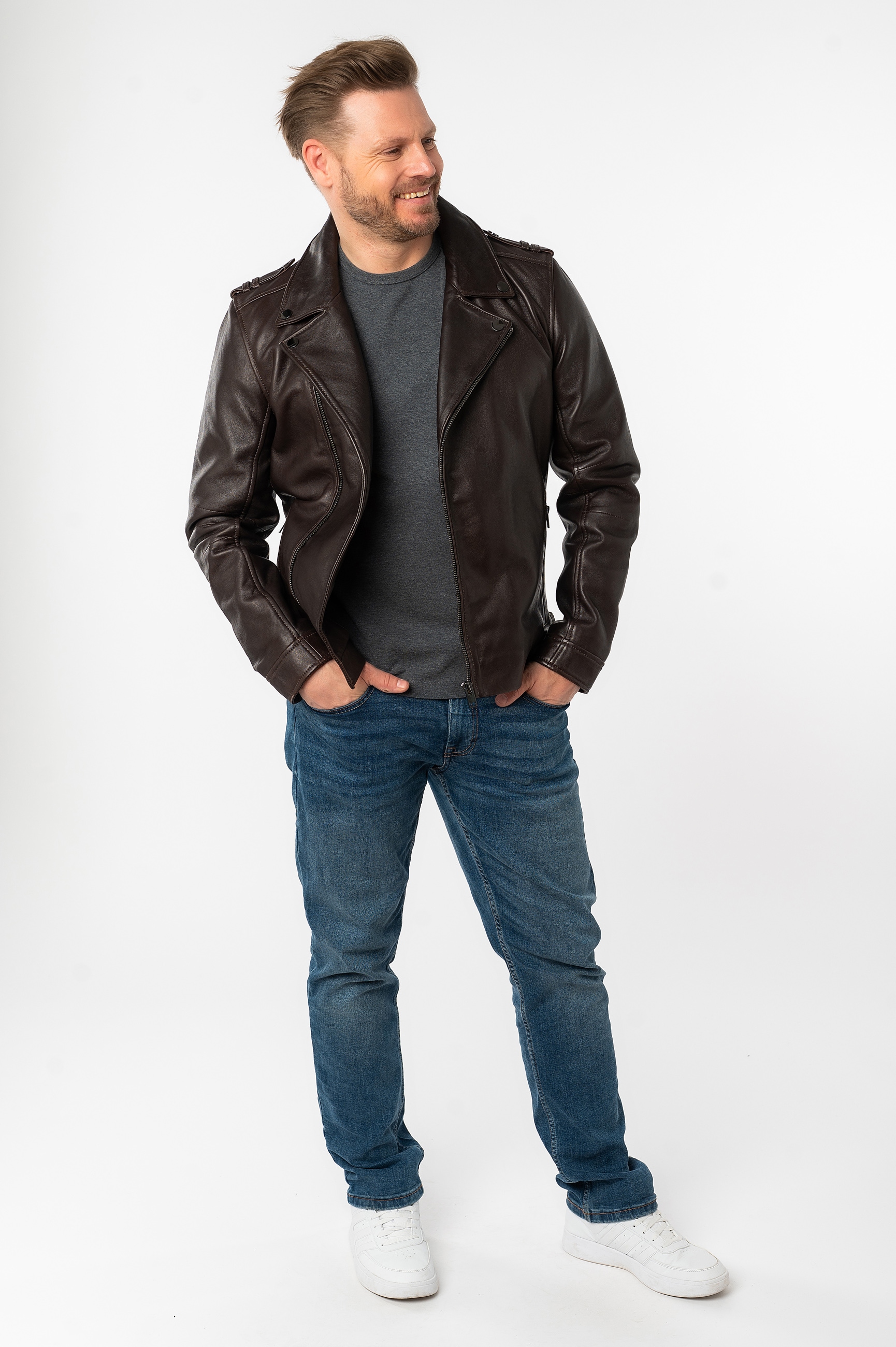 Mauritius Lederjacke »MMRibano SF«, mit Reverskragen