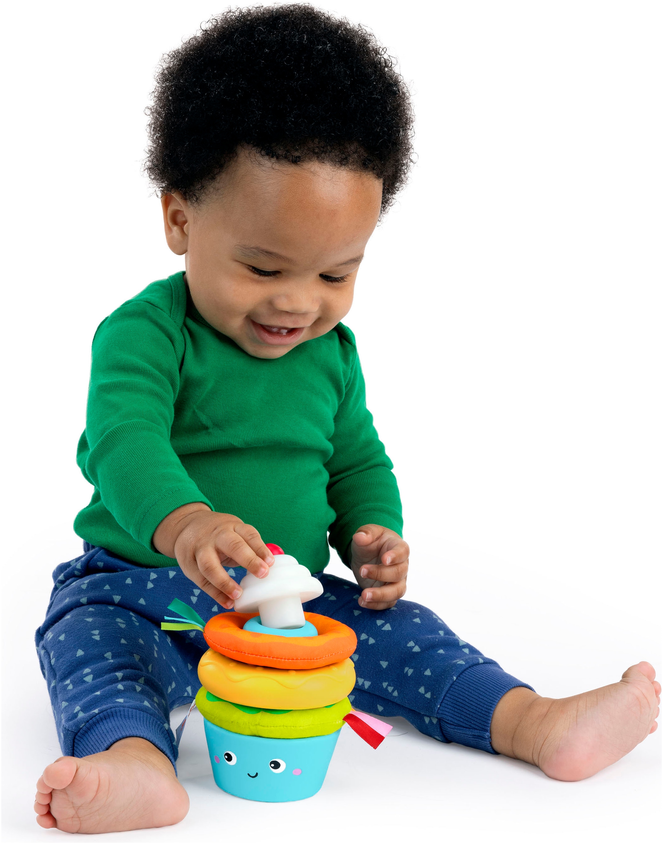 Bright Starts Jouets à empiler »Cupcake Tower Stacking Toy with Teether«