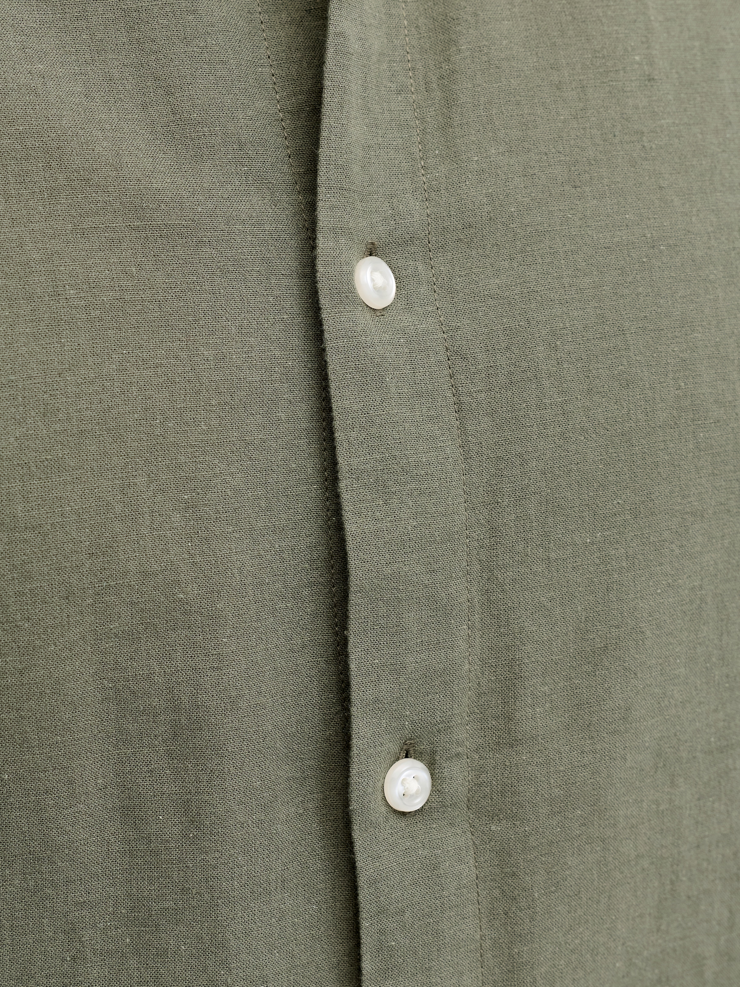 Jack & Jones PlusSize Langarmhemd »JJEBREEZE LINEN BLEND BAND SHIRT L PLS« mit Stehkragen