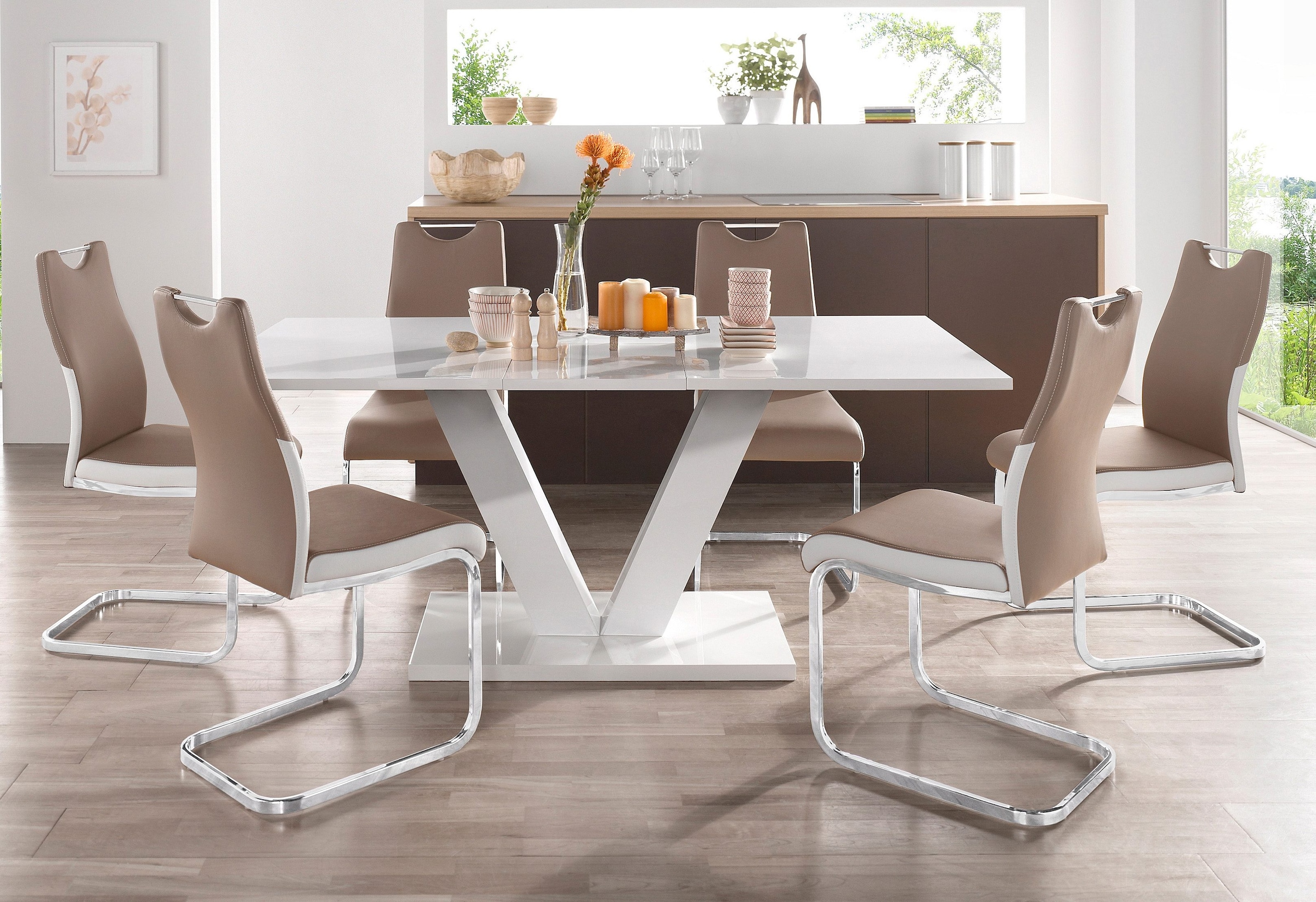 INOSIGN Esstisch »ausziehbar Andy, TOPSELLER!« Tisch, Esstisch, OTTOs Choice,  mit Auszugsfunktion,  2 Breiten (140-180 cm oder 180-220 cm)