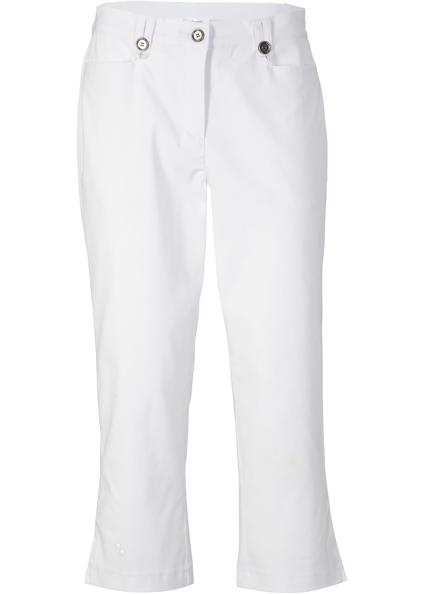 bonprix Pantalon 7/8 »7/8-Bengalin-Hose mit Bequembund«  avec élasthanne, Regular Fit, taille confortable