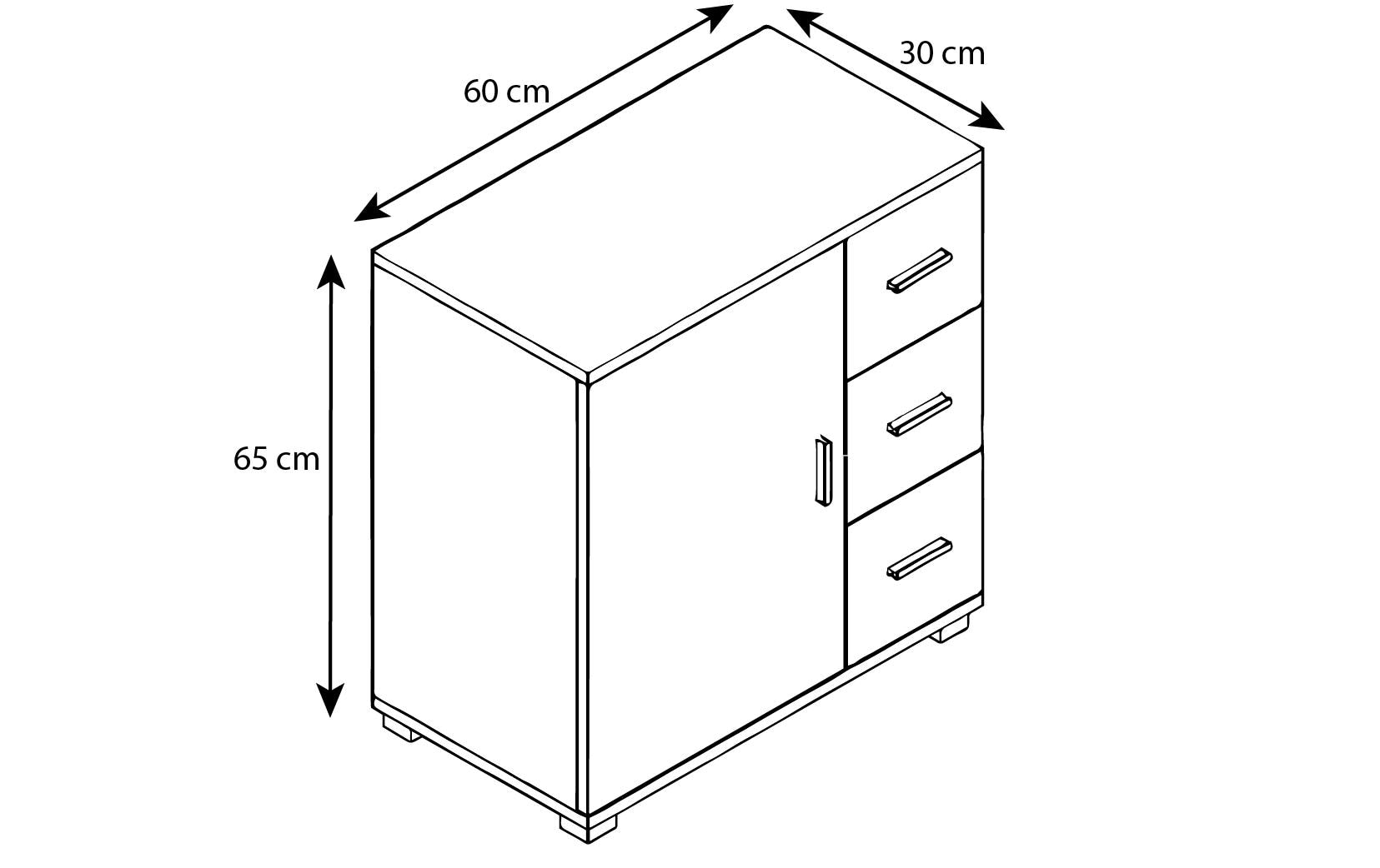 VCM Étagère »Zalo XL 60 x 65 cm«