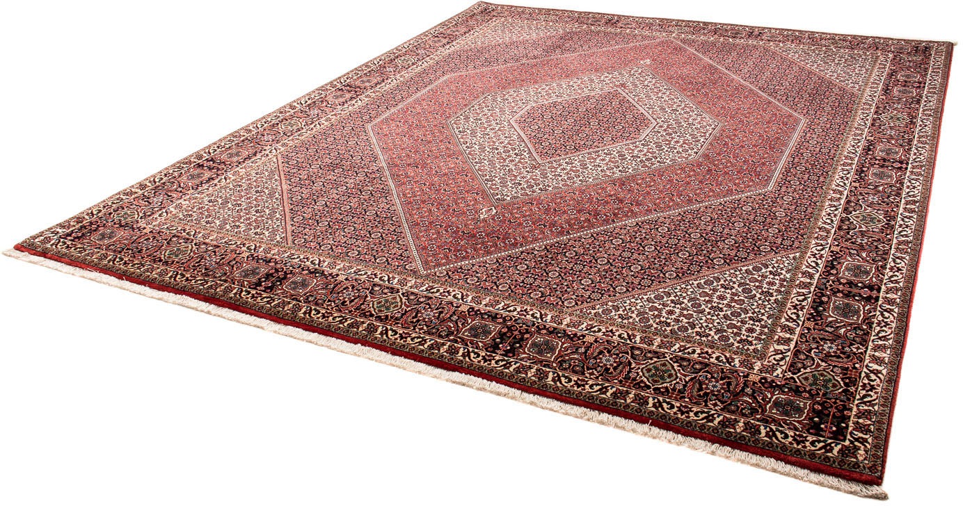 Image of morgenland Orientteppich »Perser - Bidjar - 312 x 248 cm - hellrot«, rechteckig, 15 mm Höhe, Wohnzimmer, Handgeknüpft, Einzelstück mit Zertifikat bei Ackermann Versand Schweiz