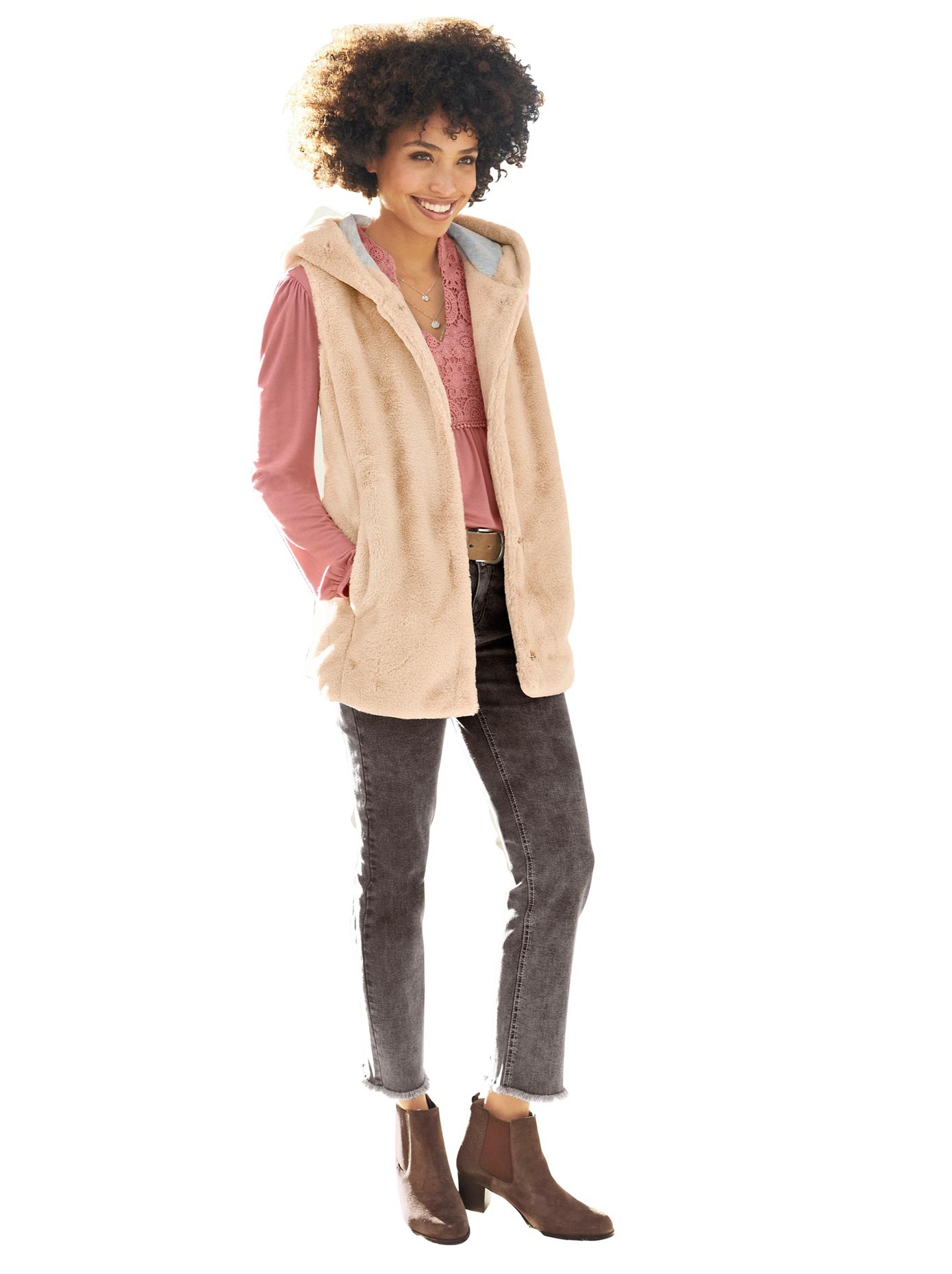 Image of LINEA TESINI by Heine Fellimitatweste bei Ackermann Versand Schweiz