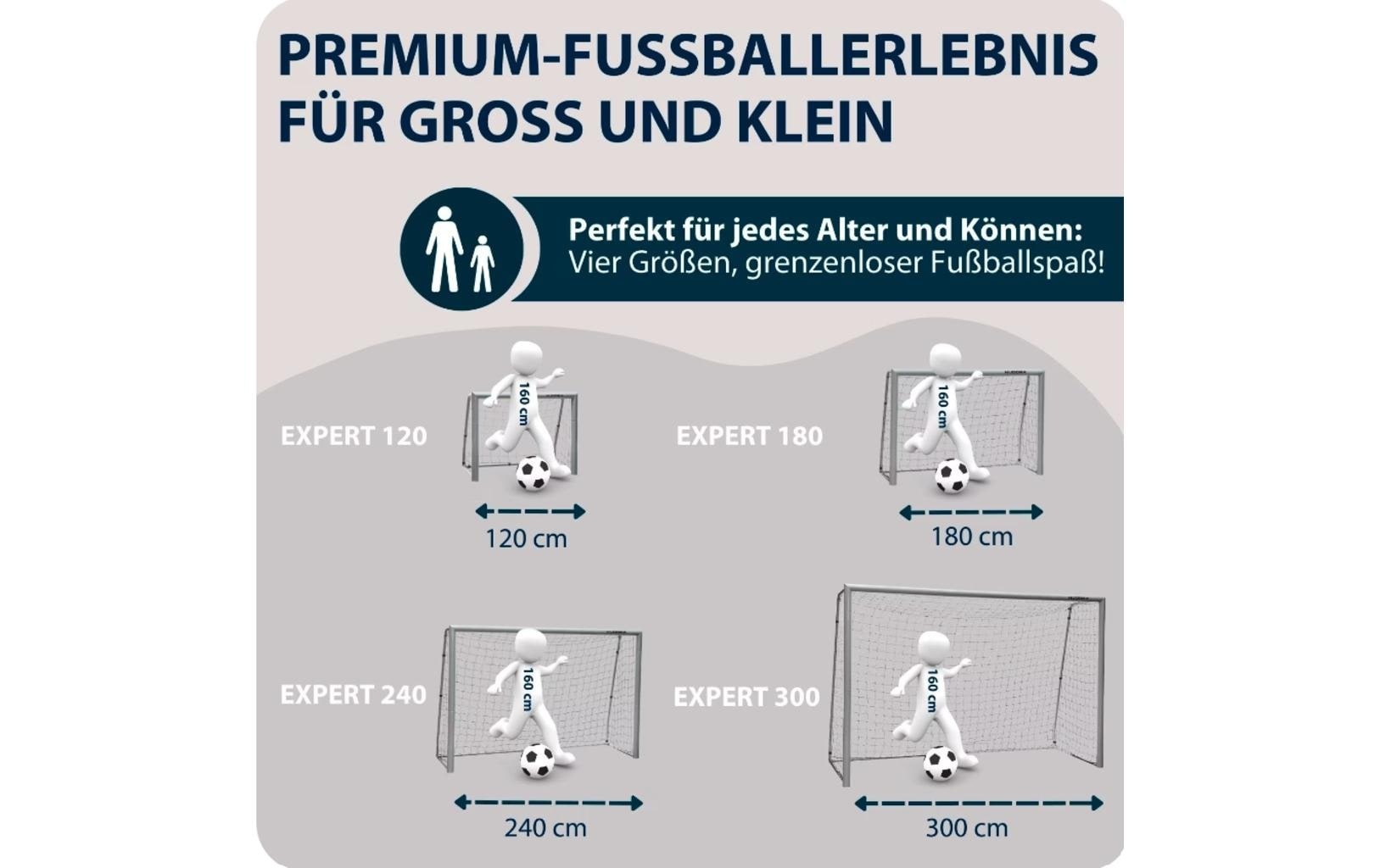 Hudora Fussballtor »Expert 120 120 x 80 x 60 cm«