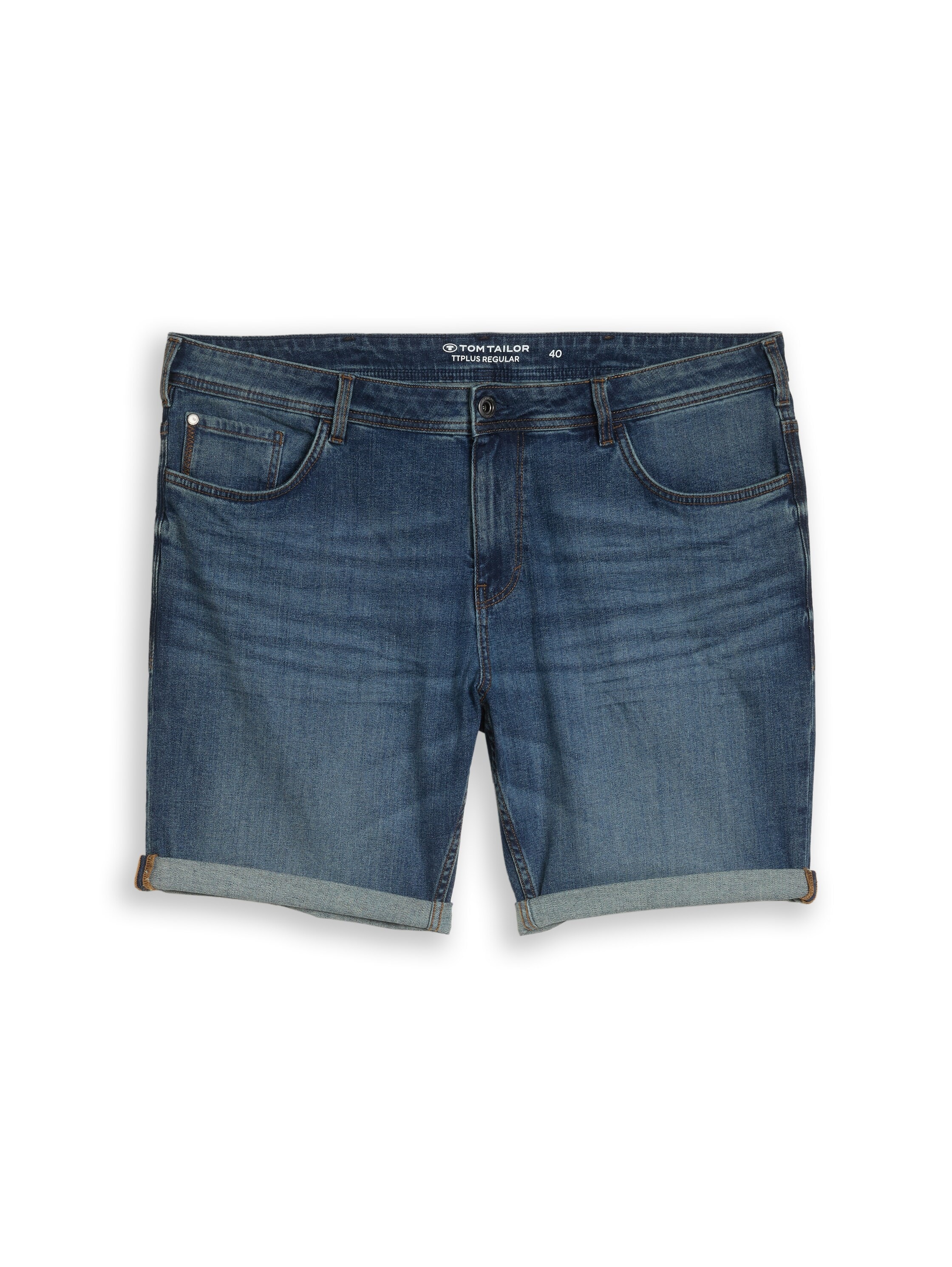 TOM TAILOR PLUS Jeansshorts im 5-Pocket-Sytel - Grosse Grössen