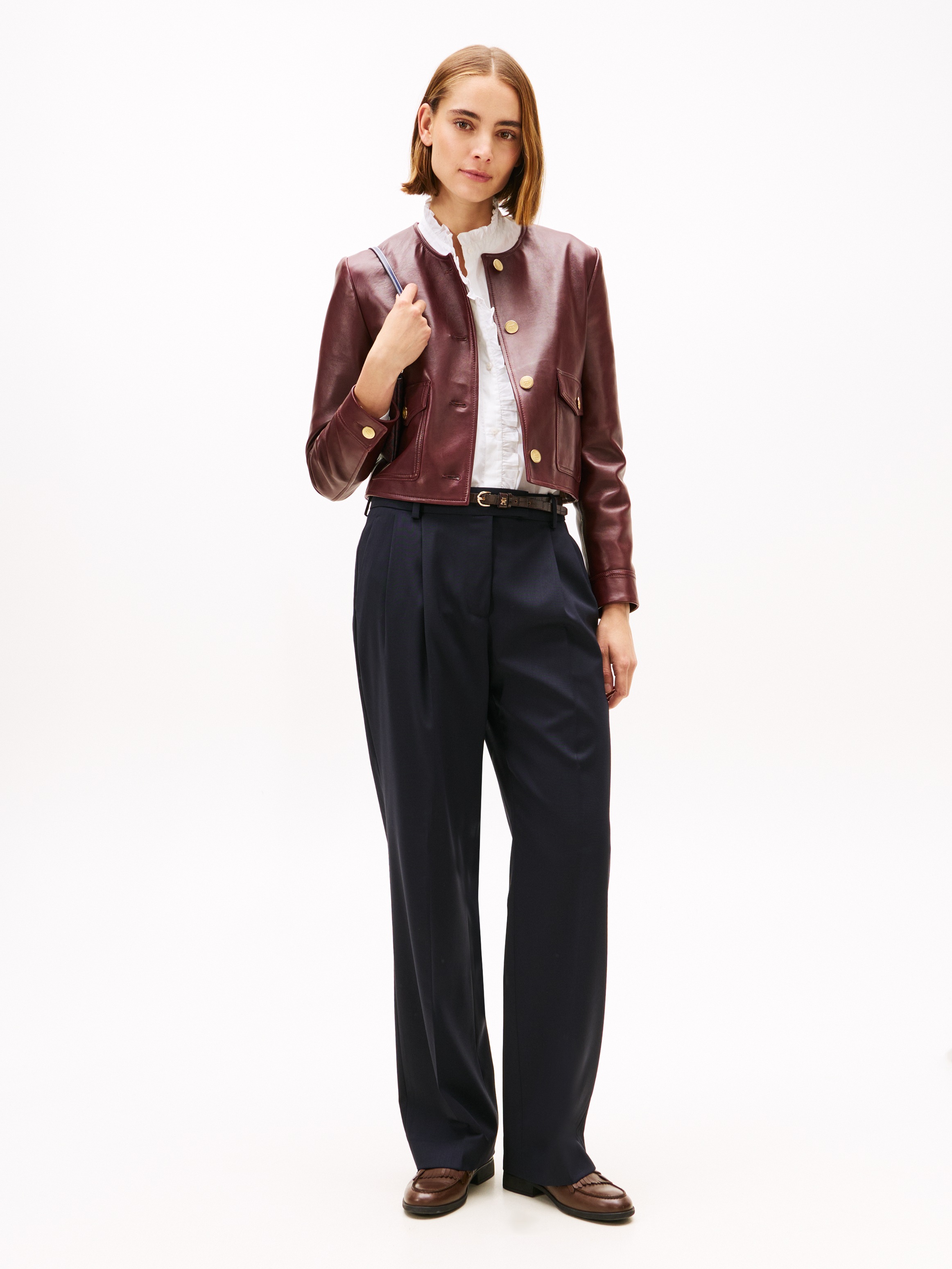 Tommy Hilfiger Anzughose »TIMELESS WOOL RLXD STRT PANT«  mit Wolle