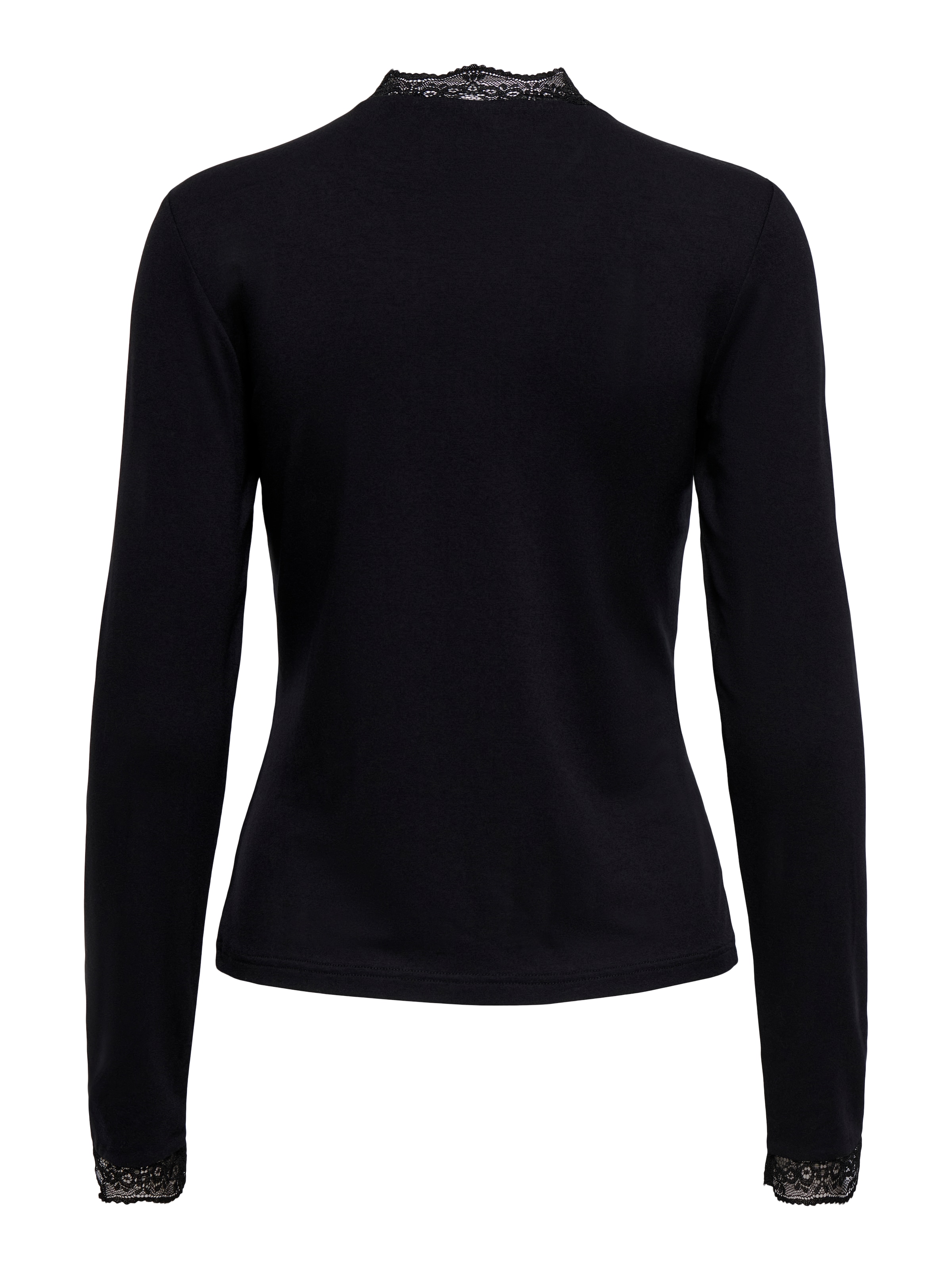 ONLY T-shirt à manches longues »ONLLIV L/S TOP WITH LACE DETAILS CS JRS« mélange viscose, coupe régulière