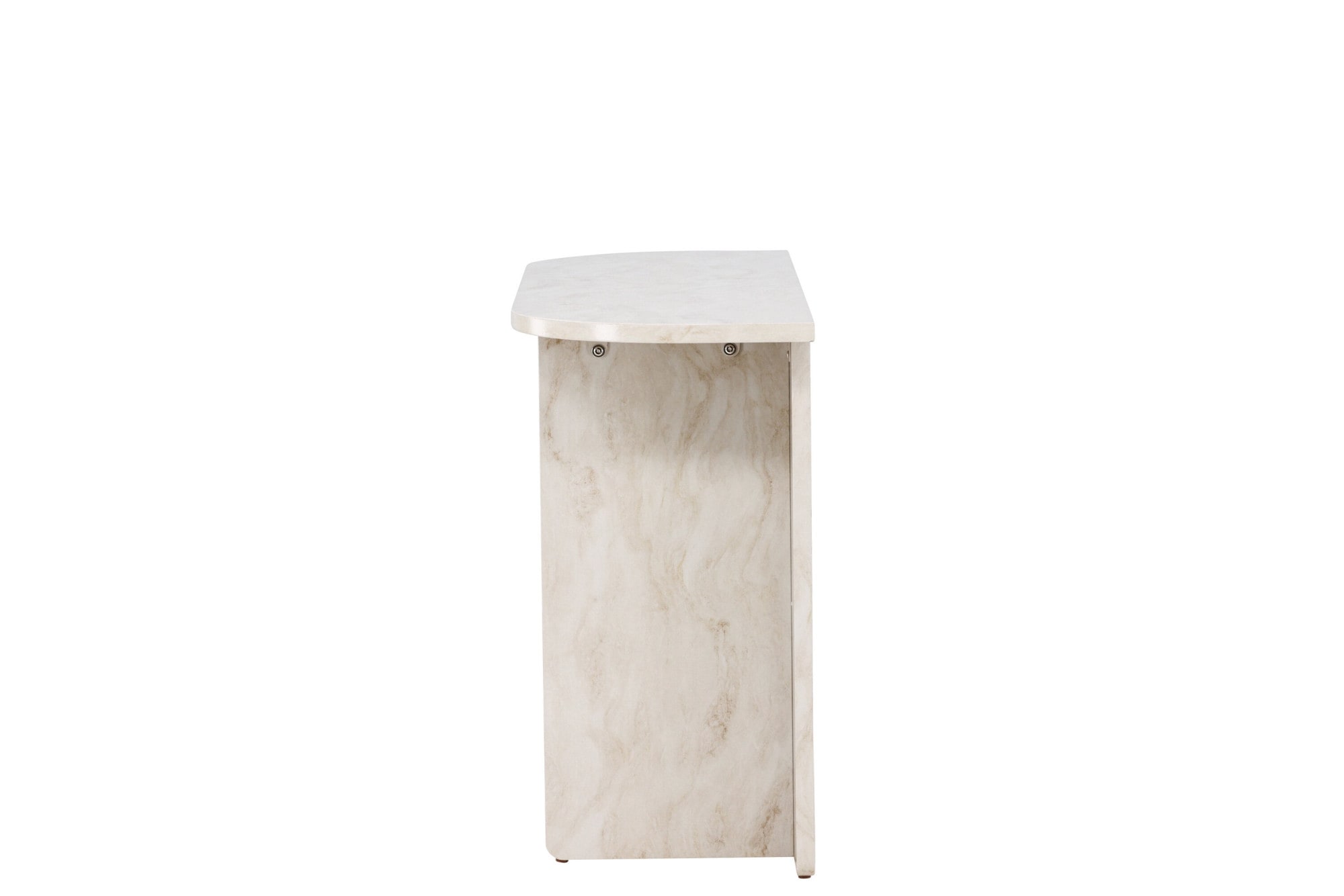 Venture Home Beistelltisch »Ålesund, hoher Konsolentisch in beiger Marmoroptik, 120 × 40 cm« Ablagetisch, MDF, gewachst, hoch, geräumig, edel