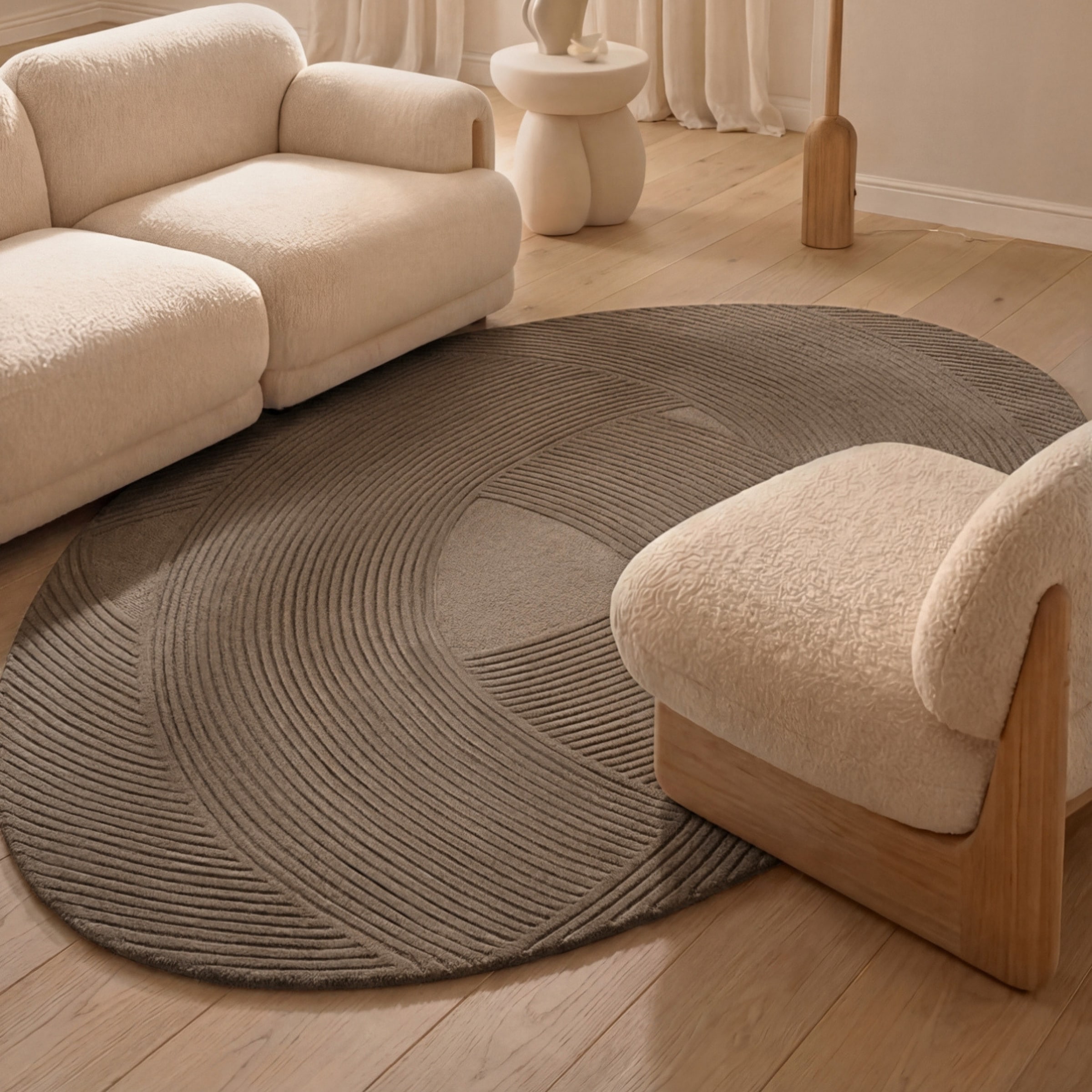 Image of Ted Baker Wollteppich "Wollteppich Victoria" rechteckig 18 mm Höhe Naturteppich Wolle, Hoch-Tief-Design, Wohnzimmer, Schlafzimmer
