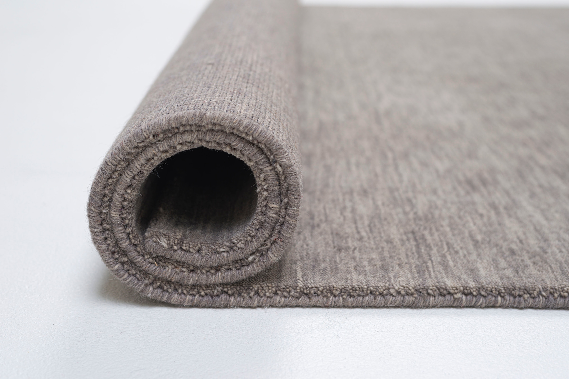 Sansibar Wollteppich »List«, rechteckig, 13 mm Höhe, Kurzflor, Handweb Teppich, meliert, reine Wolle, handgewebt