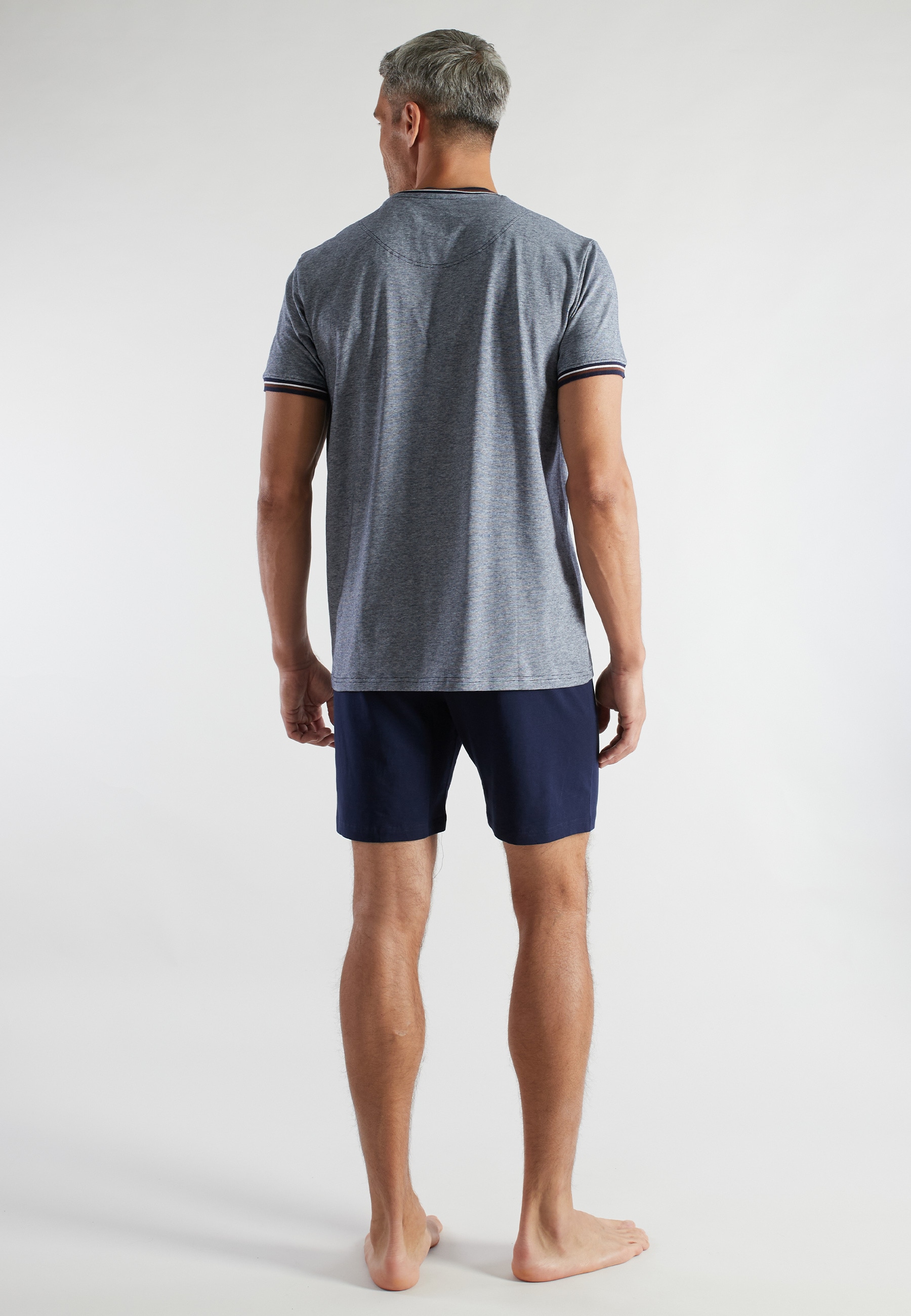 bugatti Shorty 2 Kurzarm, Rundhalsausschnitt, kurze Hose, mit Brusttasche, Baumwollmix