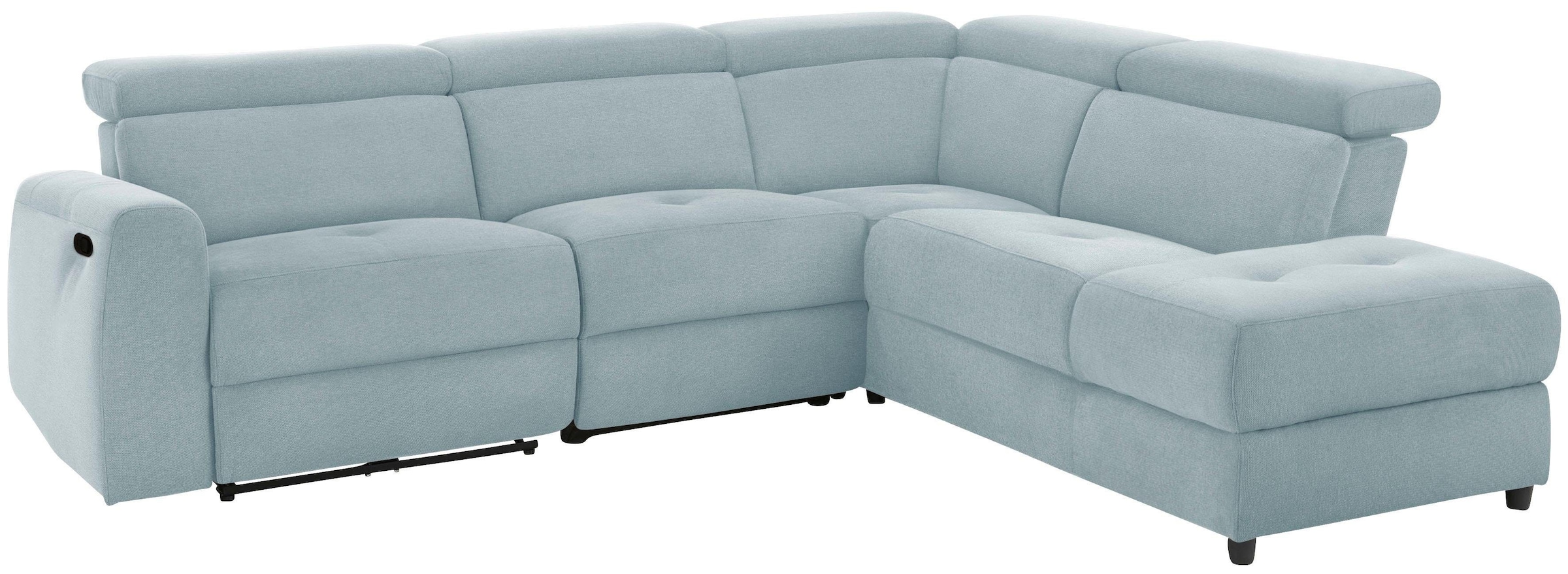 Ecksofa »Sentrano, L-Form,«, auch mit elektrischer Funktion mit USB-Anschluss, in 4...