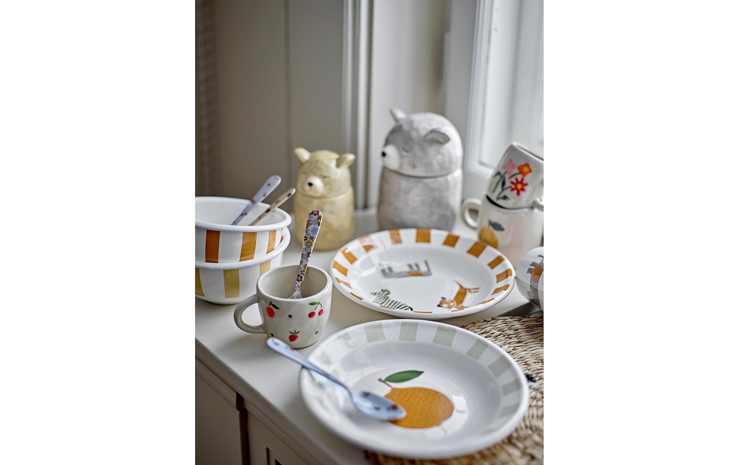 Bloomingville Kindergeschirr-Set »Jesse 3er Set«