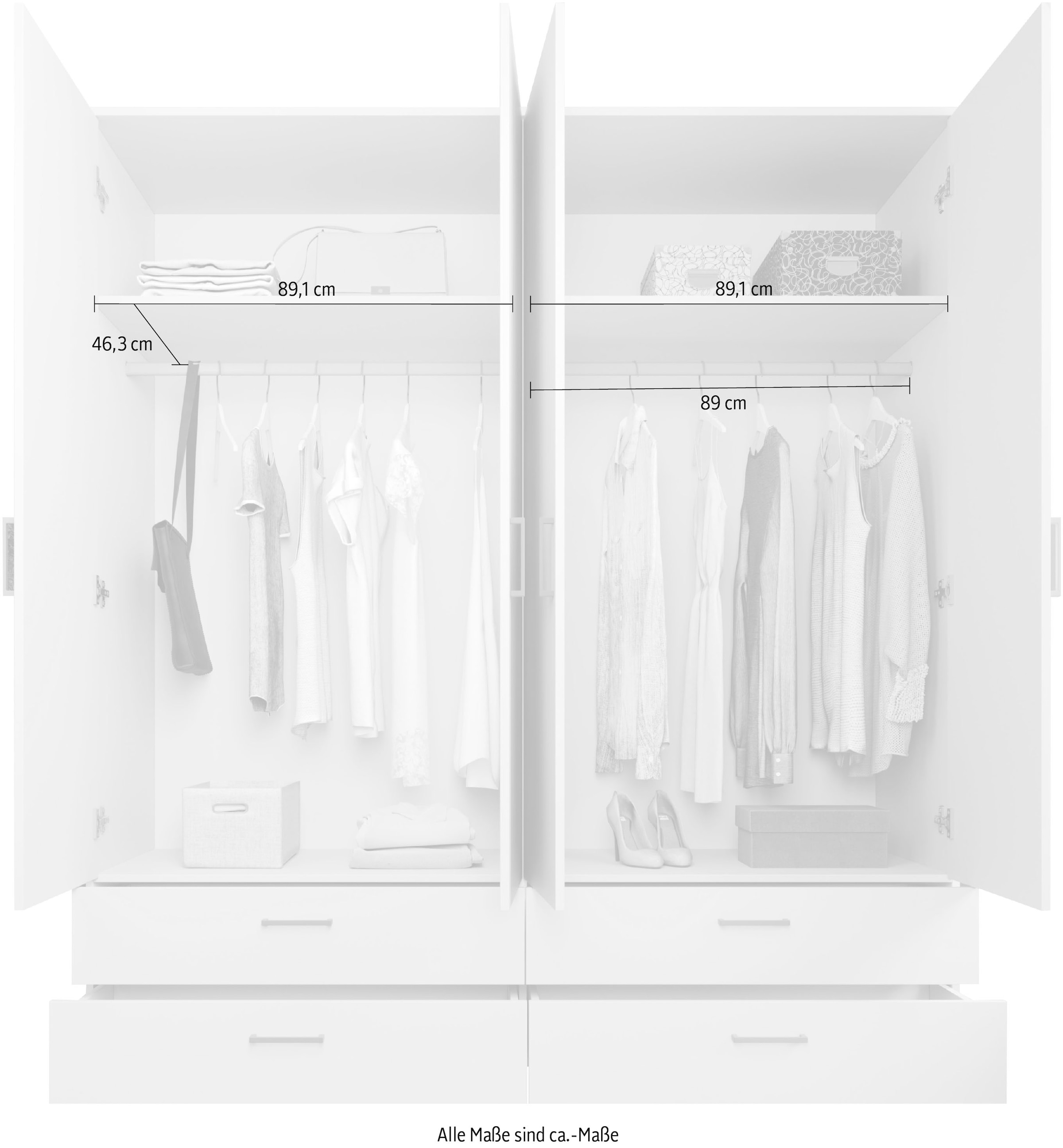 Schlafkontor Drehtürenschrank »Spazio«