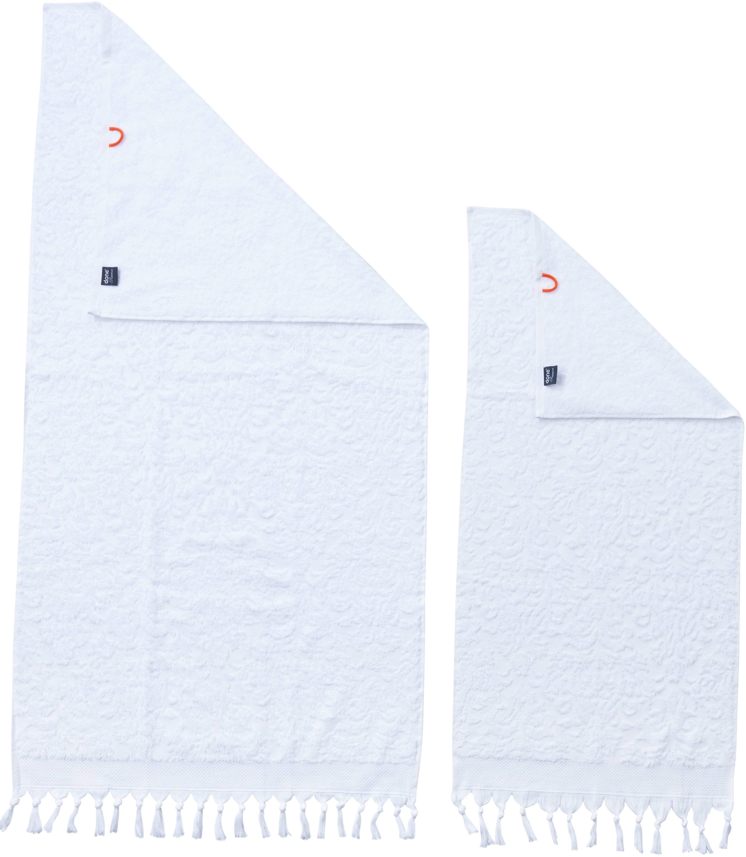 done.® Handtuch Set »Provence Ornaments« Uni-Farben, Ornamente, mit Fransen
