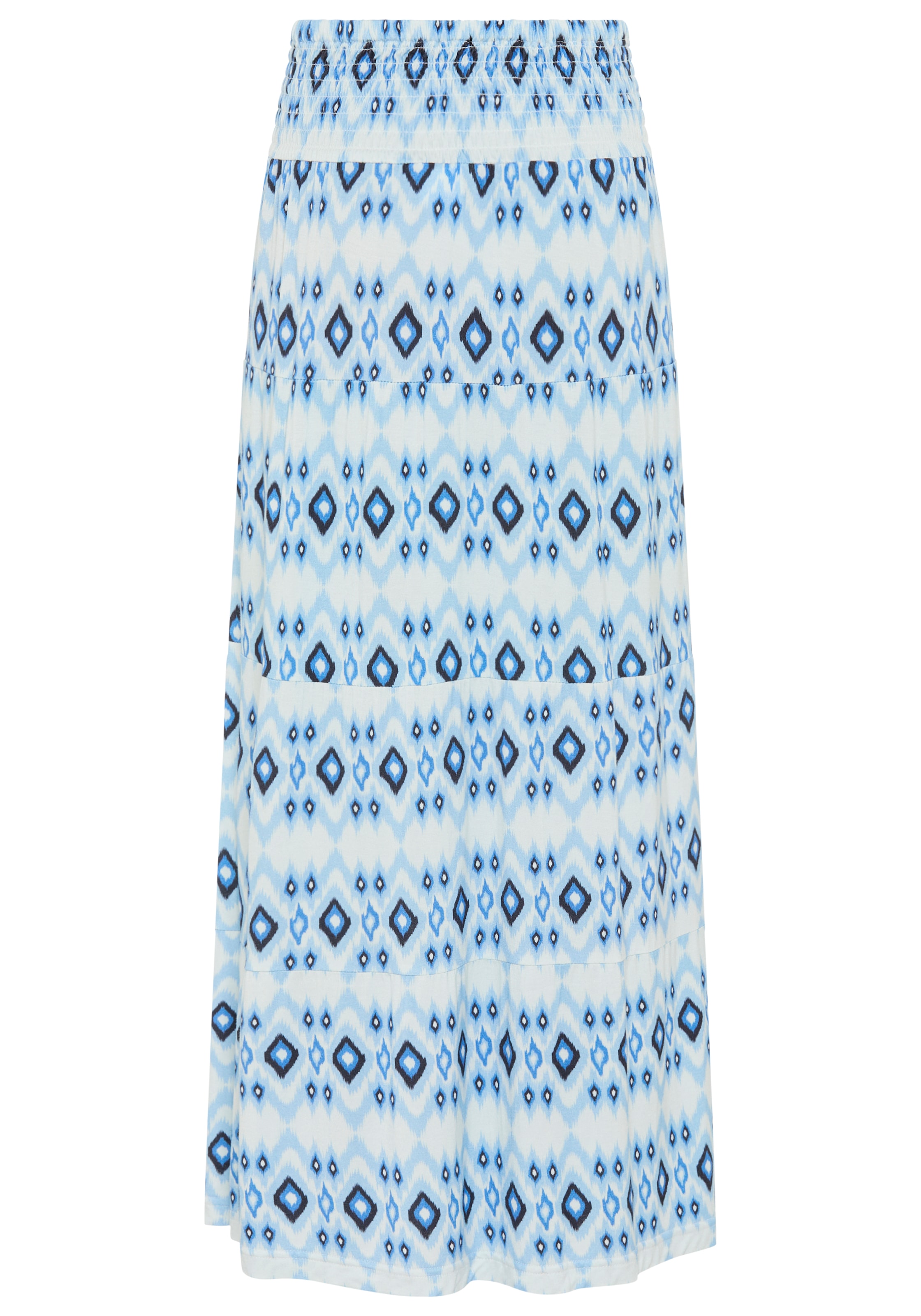 KangaROOS Maxi jupe »Rock mit Smoke, Boho-Style für Mädchen« mit gesmokter Taille, aus elastischer Jersey-Qualität, mit Gummizug