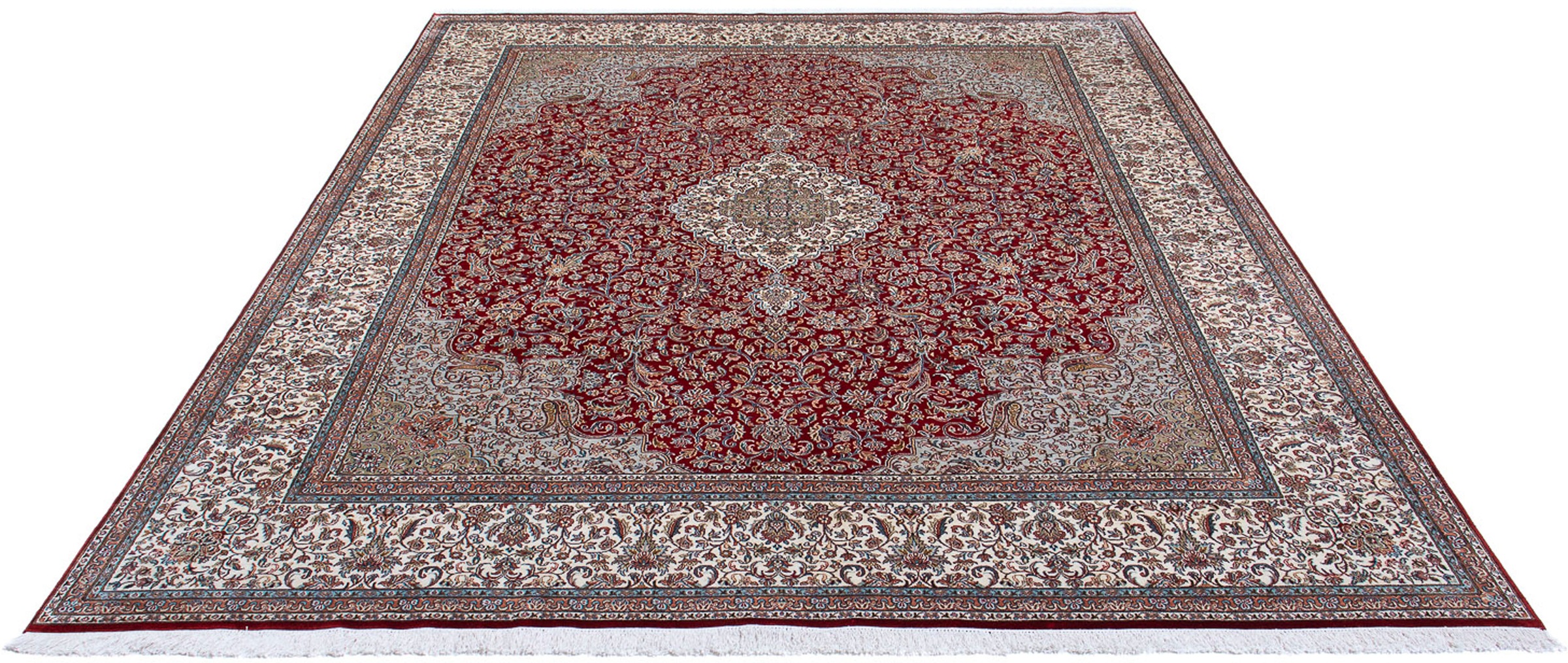 Image of morgenland Orientteppich »Perser - Classic - 311 x 244 cm - dunkelrot«, rechteckig, 10 mm Höhe, Wohnzimmer, Handgeknüpft, Einzelstück mit Zertifikat bei Ackermann Versand Schweiz