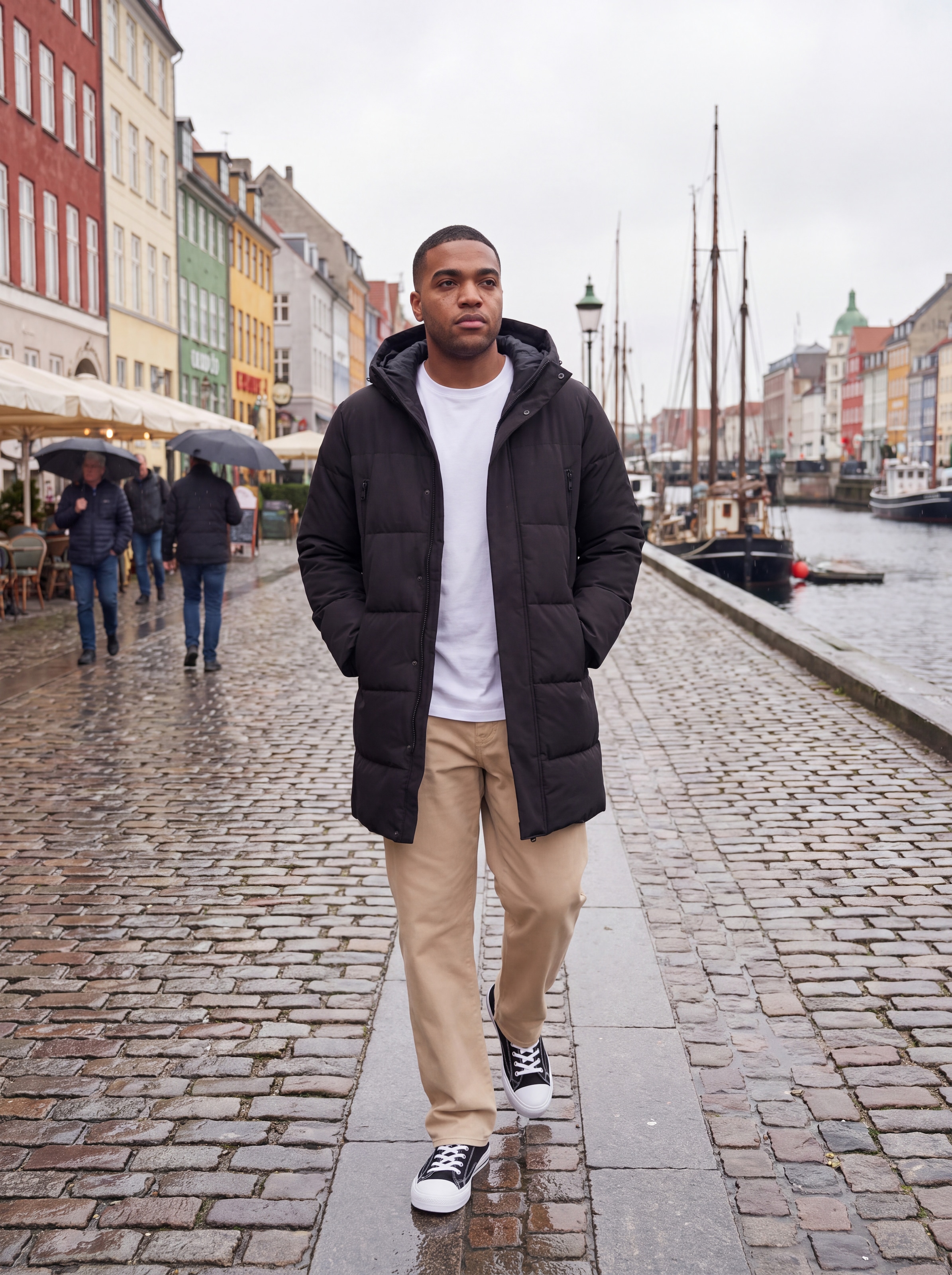 Jack & Jones PlusSize Veste matelassée »JJEBECKS LONG PUFFER SN PLS« avec capuche fibre synthétique, coupe longue