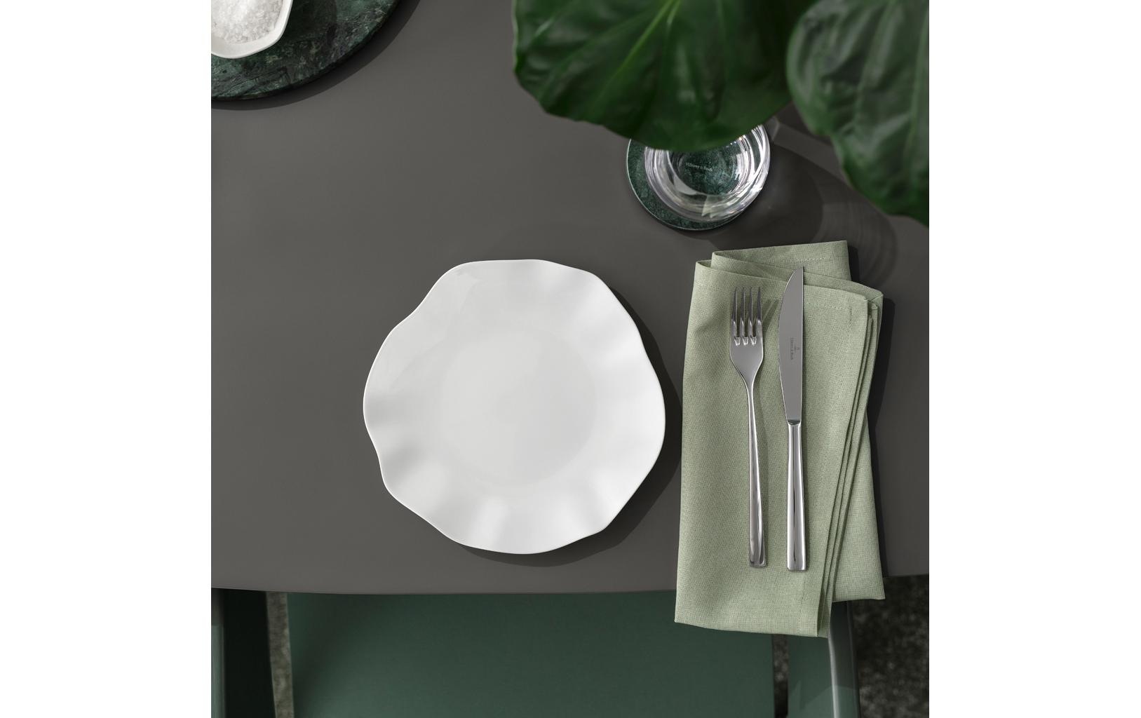 Image of Villeroy & Boch Dessertteller "Pura 6 Stück" Eleganter Frühstücksteller aus edlem Knochenporzellan