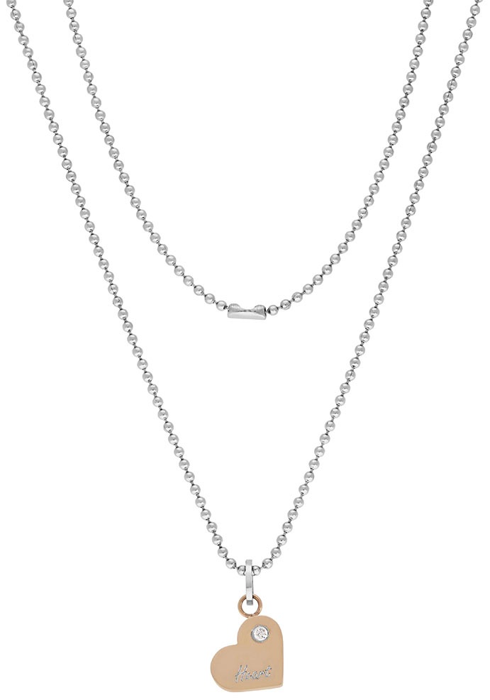 Firetti Schmuckset »Multipack Schmuck Geschenk Halsketten LIEBE«, (Set, 4 tlg.), mit Zirkonia (synth.)