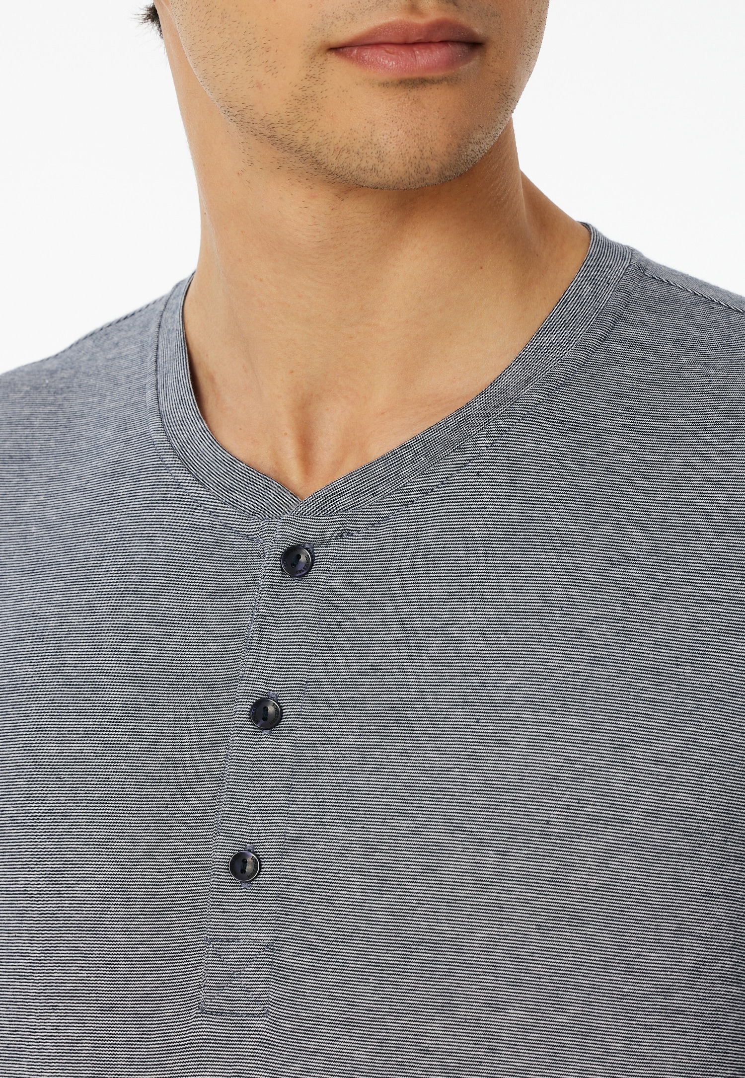 Schiesser Schlafanzug »"Casual Essentials"«, mit feinen, gestrickten Ringeln