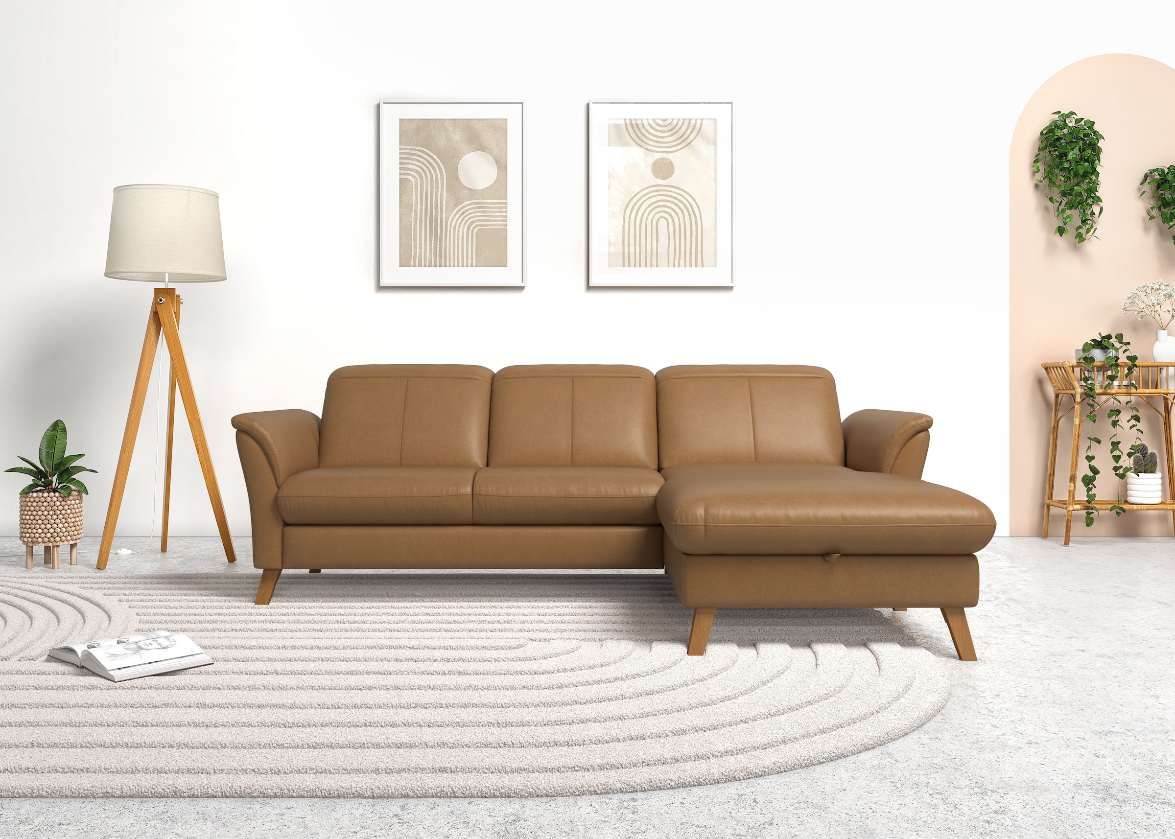 sit&more Ecksofa »Romero L-Form«, wahlweise mit oder ohne Relax-Funktion, Bettfunktion, Bettkasten