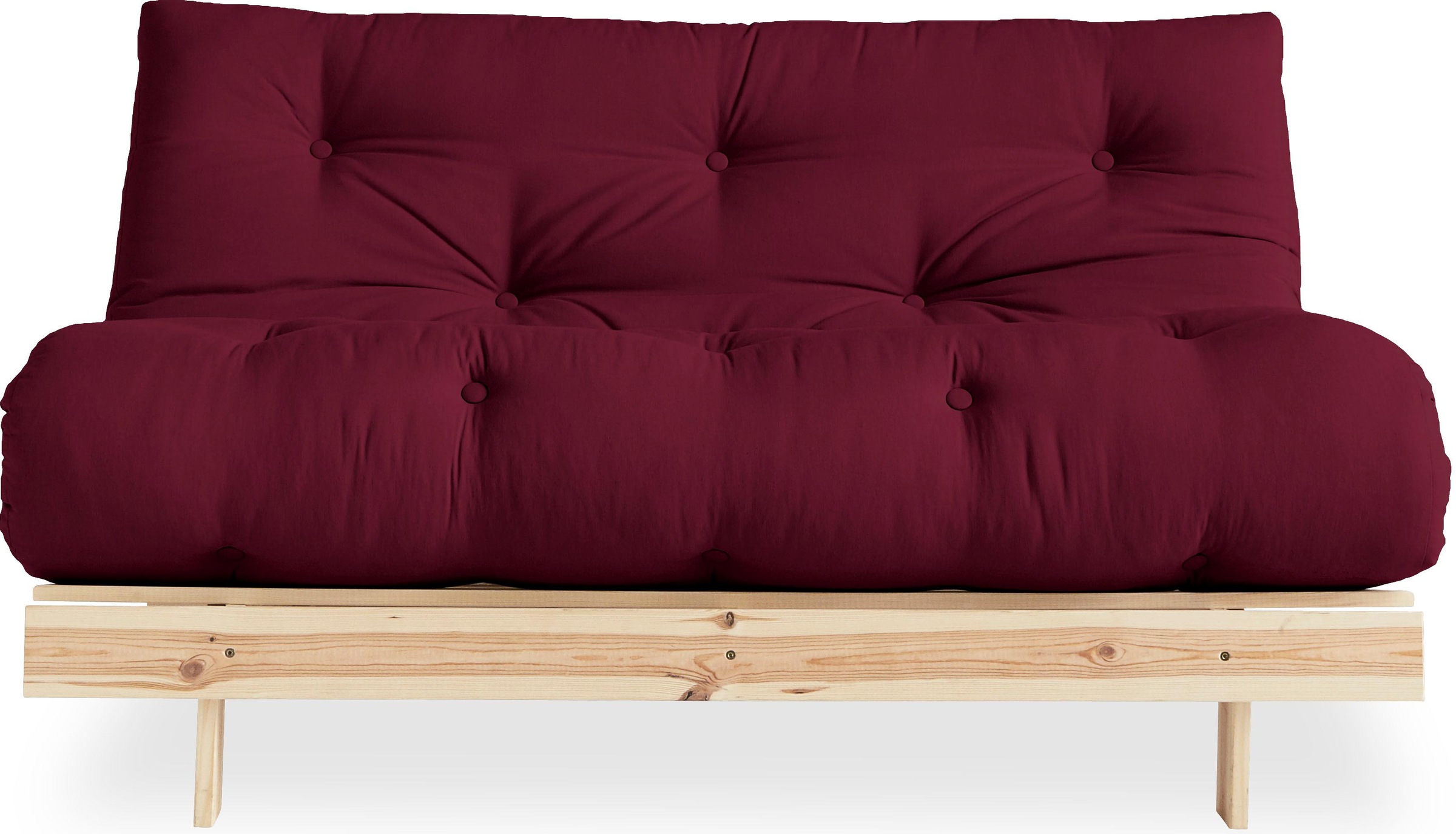 Karup Design Daybett "Roots Sofa Bed, Schlafsofa, Bettfunktion, FSC-Massivholz," Inkl. Futonmatratze, Made in Europe, langlebig, B: 140 oder 160 cm
