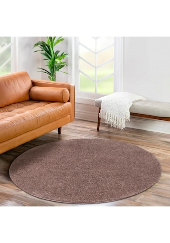 Carpet City Hochflor-Teppich »City Shaggy«, rund, 30 mm Höhe, Teppich Einfarbig Uni,... kaufen
