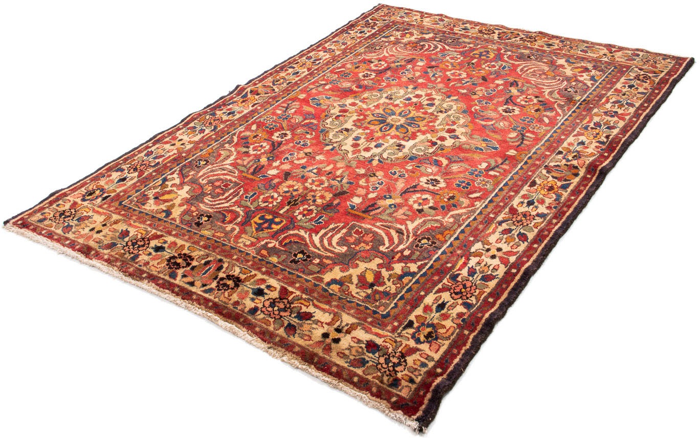 Image of morgenland Orientteppich »Perser - Nomadic - 220 x 152 cm - rot«, rechteckig, 10 mm Höhe, Wohnzimmer, Handgeknüpft, Einzelstück mit Zertifikat bei Ackermann Versand Schweiz