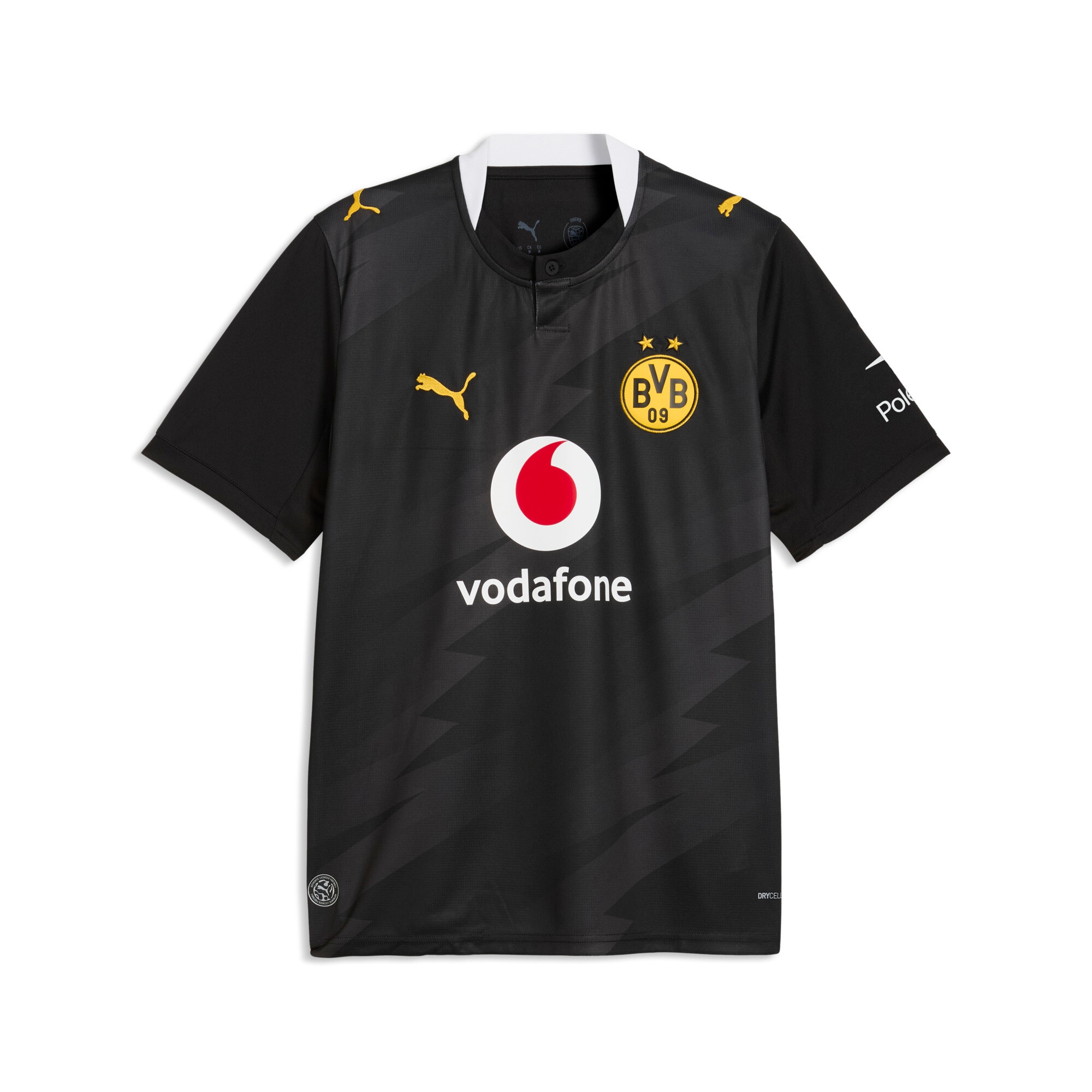 PUMA Fussballtrikot »BVB AWAY JERSEY REPLICA« für Erwachsene, mit Rundhalsausschnitt, Kurzarm, atmungsaktiv
