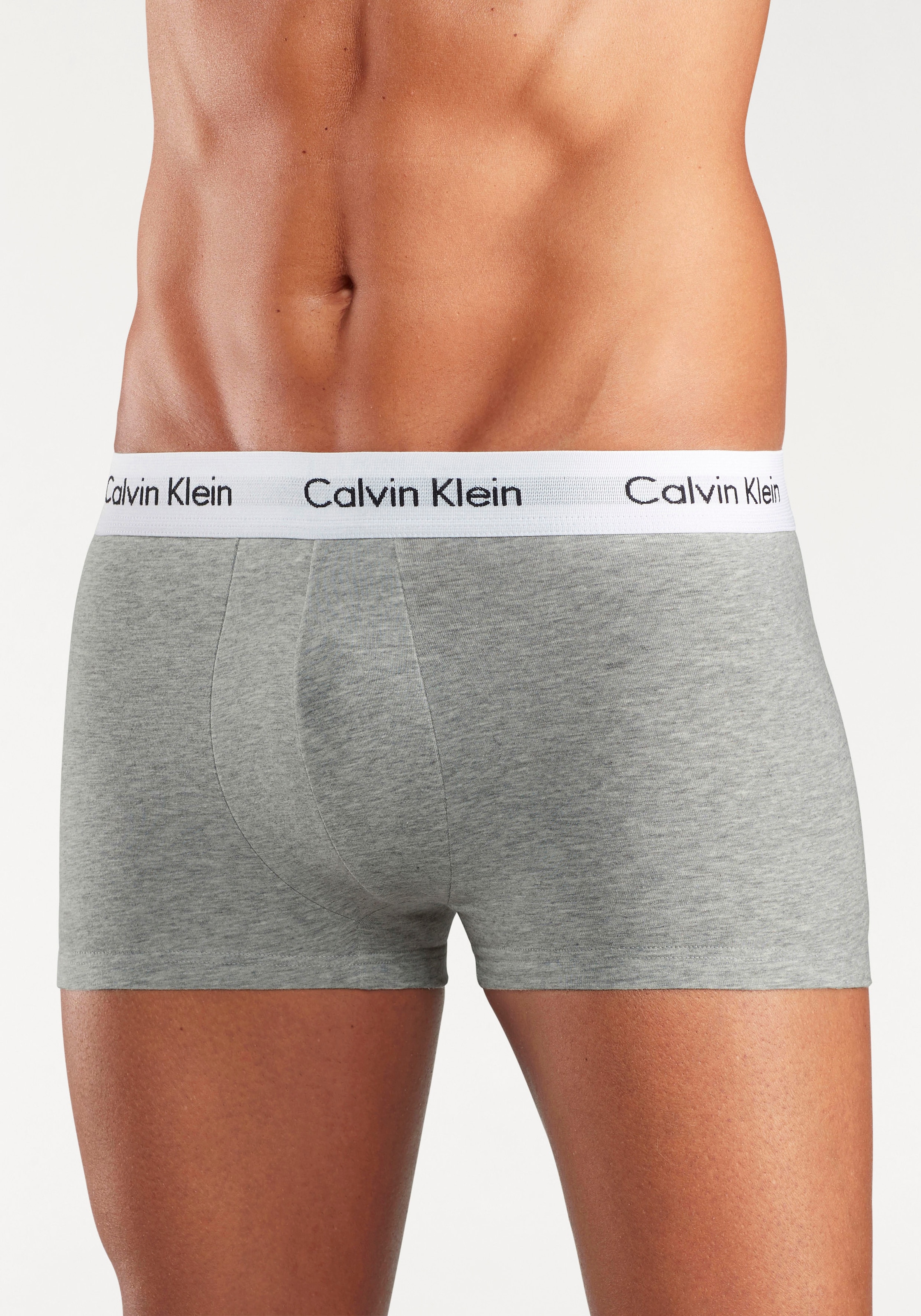 Calvin Klein Underwear Trunk »Low Rise Trunk 3 PACK« 3 Stk. mit weissem Webbund
