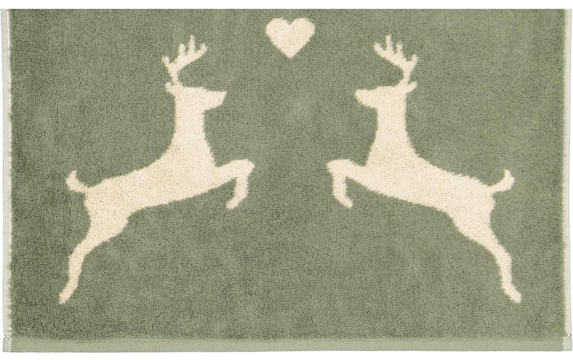 Cawö Duschtuch »Alpenchic Edition Hirsch 70 x 140 cm«, (1 St.)