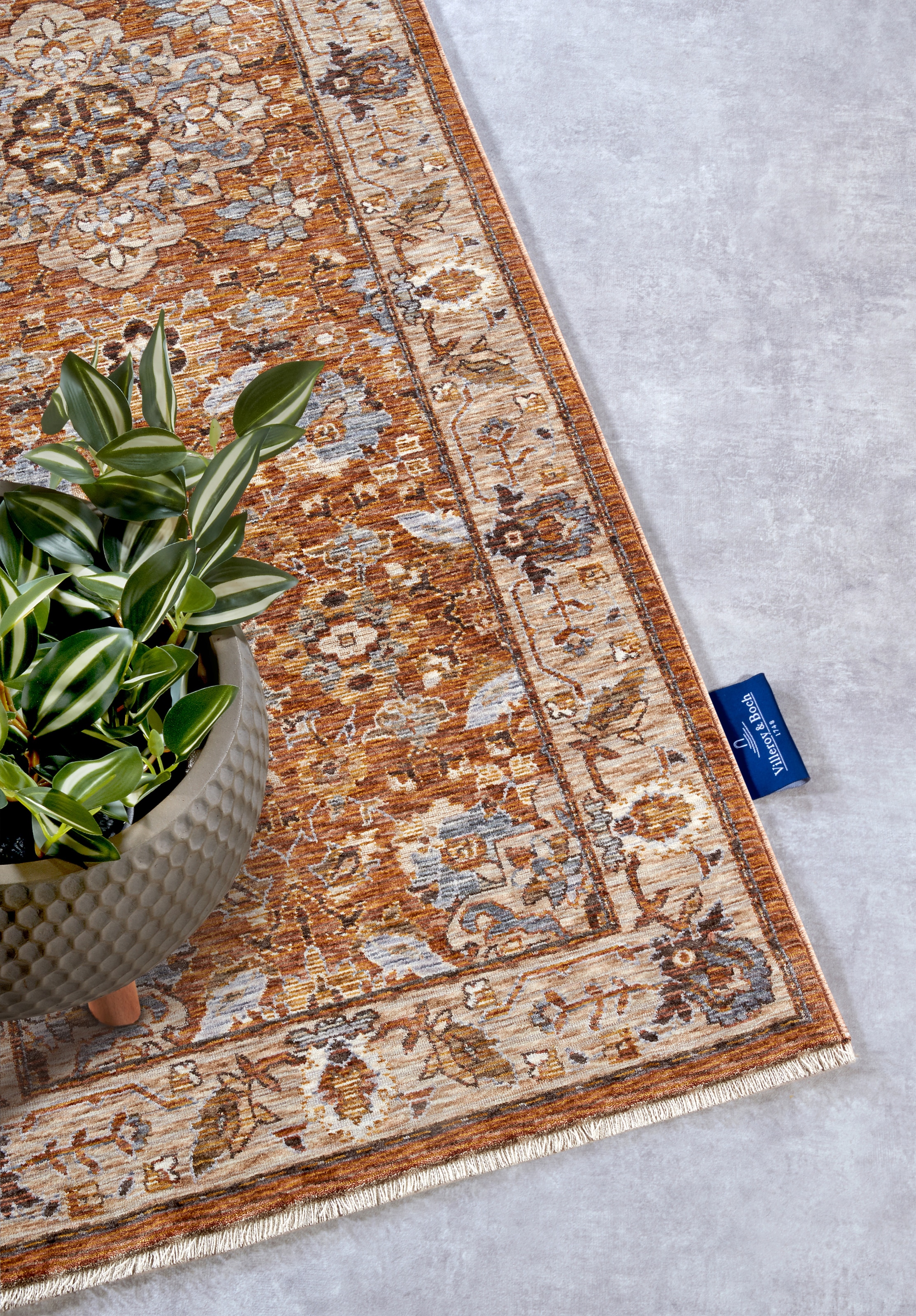 Villeroy & Boch Tapis »Egon« Rectangulaire 7 mm Höhe Orientalisch, Fransen, Läufer, Wohnzimmer, Schlafzimmer, Klassisch