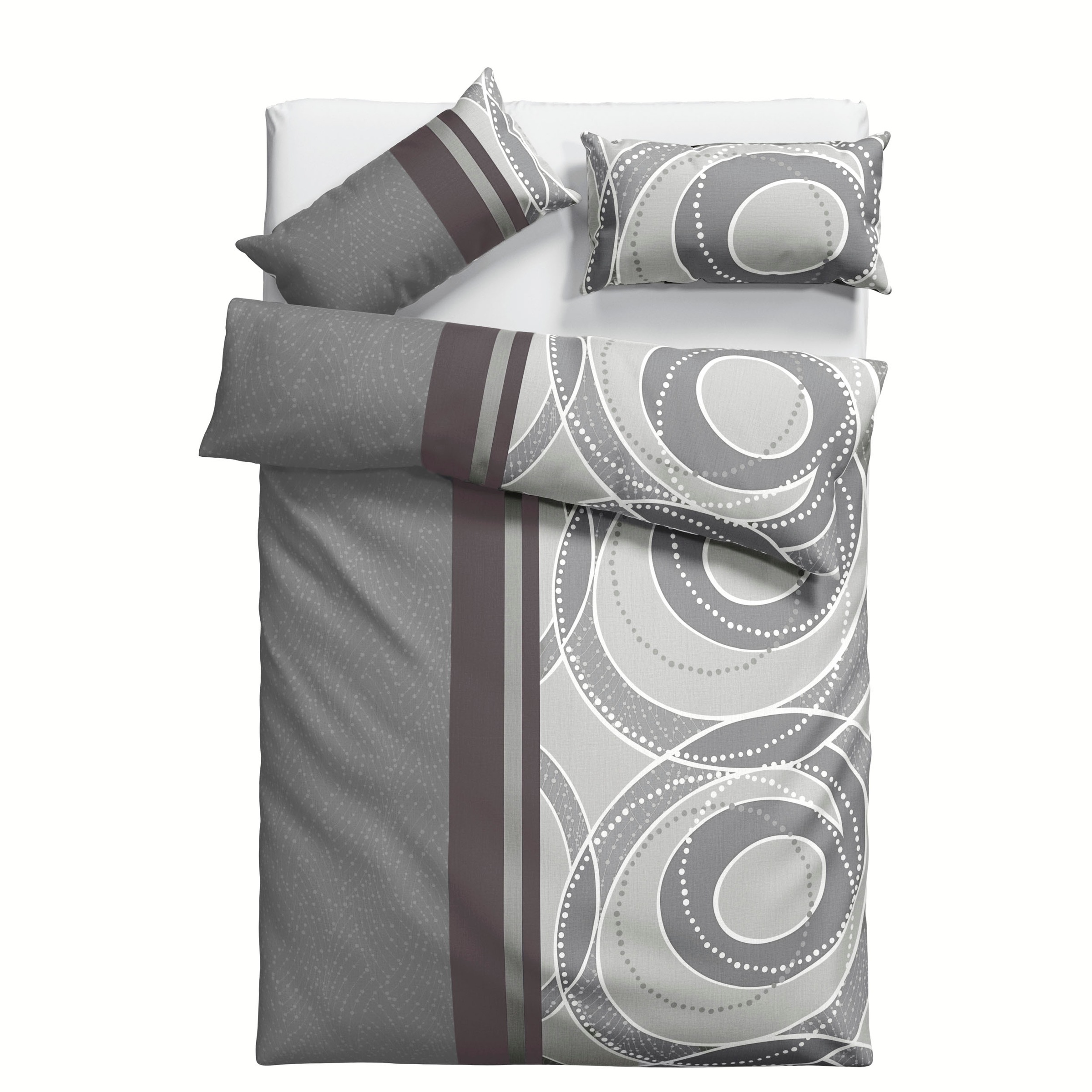 my home Bettwäsche »Lorbeer«, (2 tlg.), romantische Bettwäsche, Bettwäsche mit Kreisen... kaufen