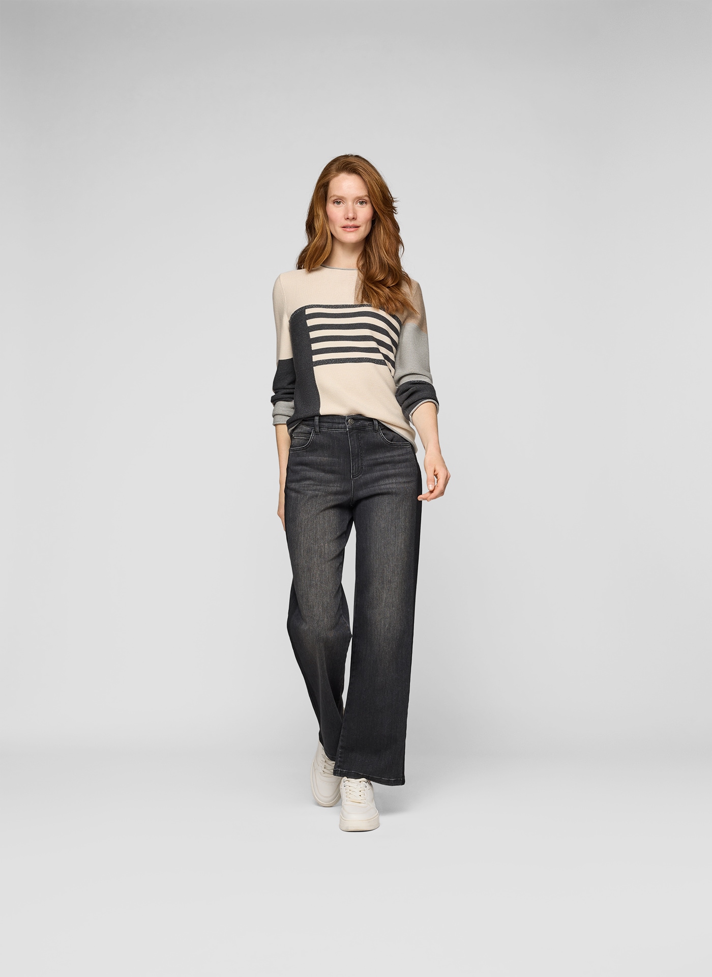 Rabe Pull en tricot im Colorblocking-Look