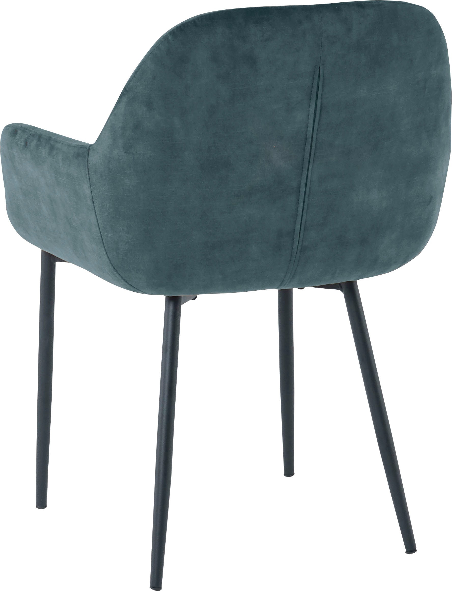 SIT Chaise avec accoudoirs (Ensemble) 2 cuisrevêtement glamour aspect velours