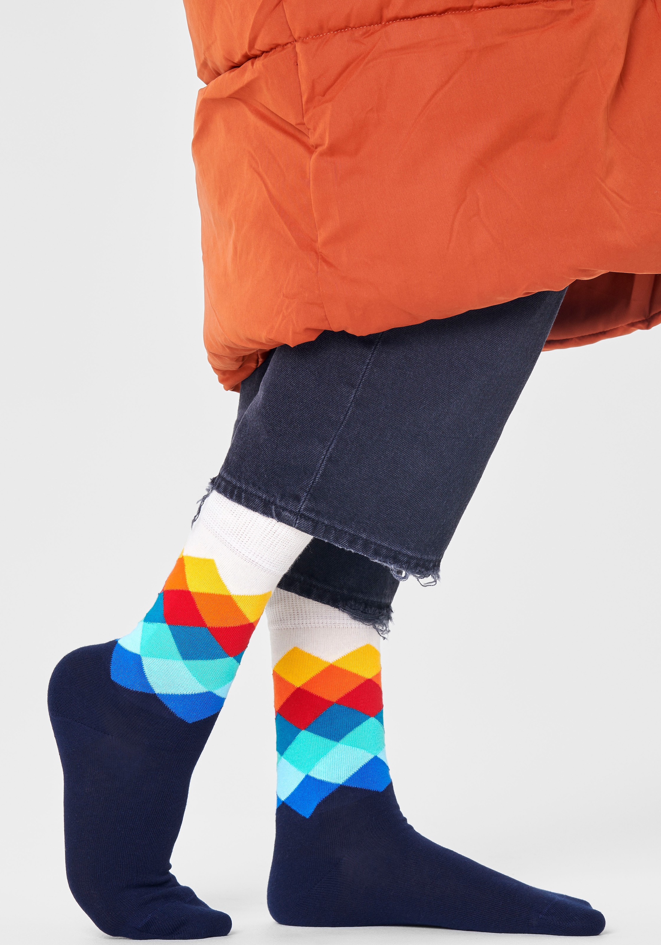 ♕ Happy Socks Socken, (3 Paar), Big Dot & Faded Diamond & Strip Socks  versandkostenfrei bestellen | Lange Socken